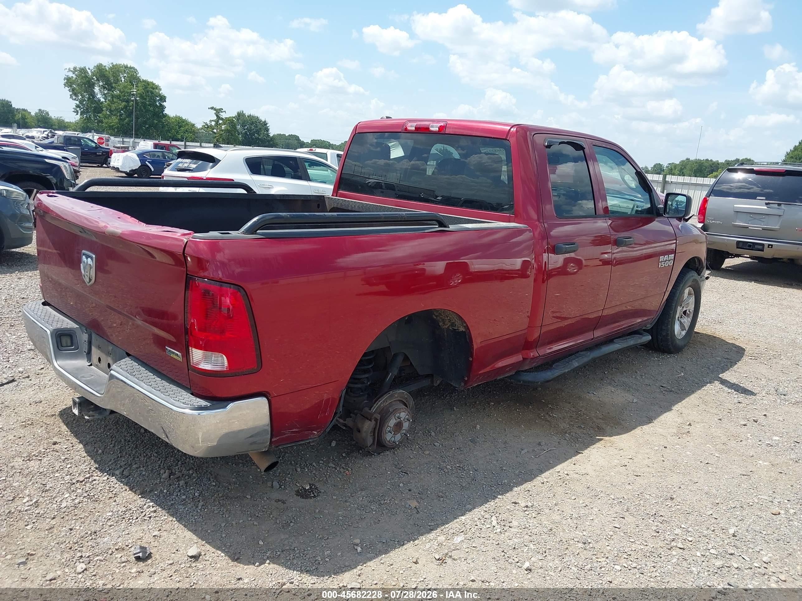 2013 Ram 1500 Tradesman Red vin: 1C6RR6FPXDS529798