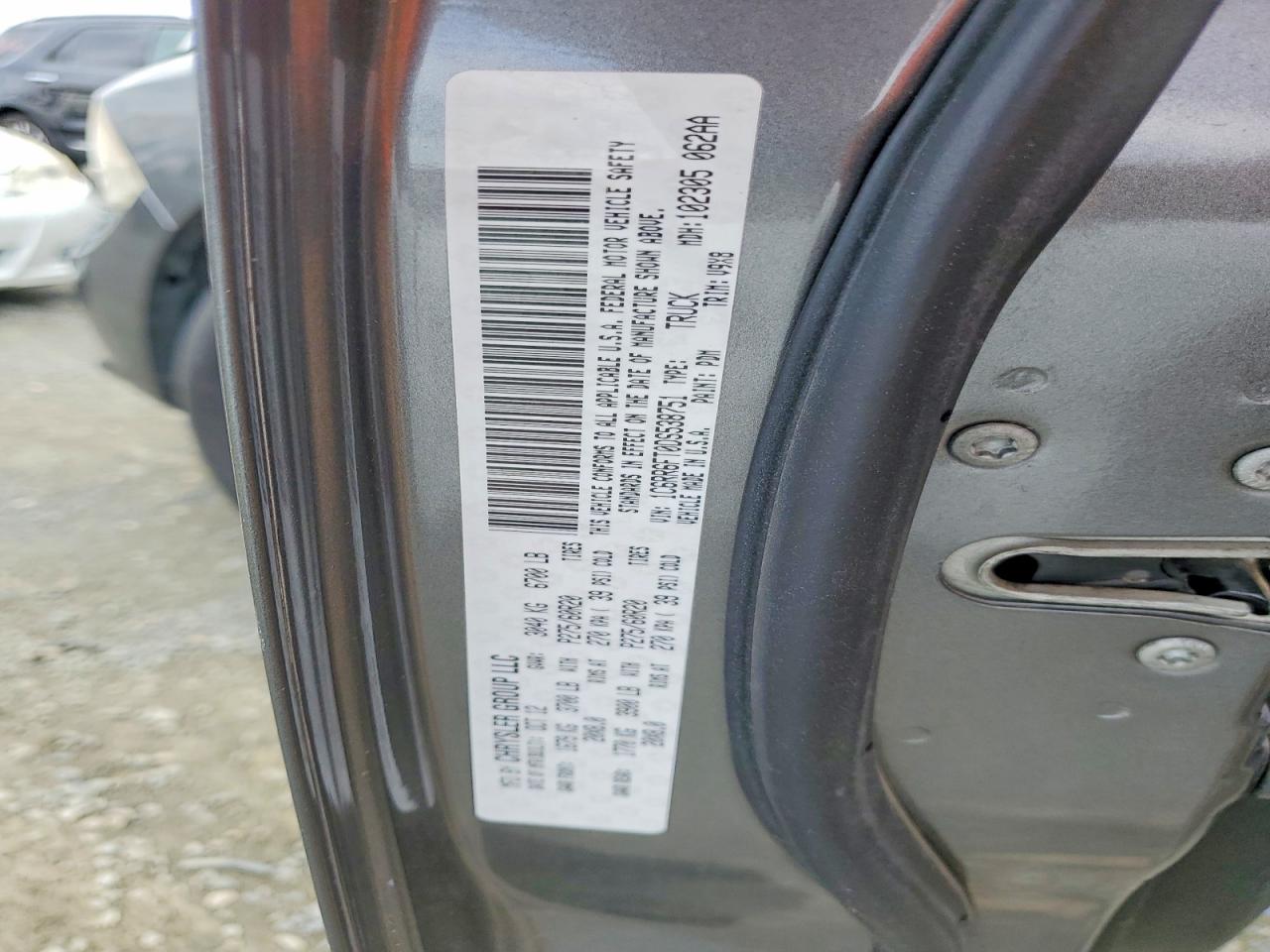 2013 Ram 1500 St Gray vin: 1C6RR6FT0DS538751