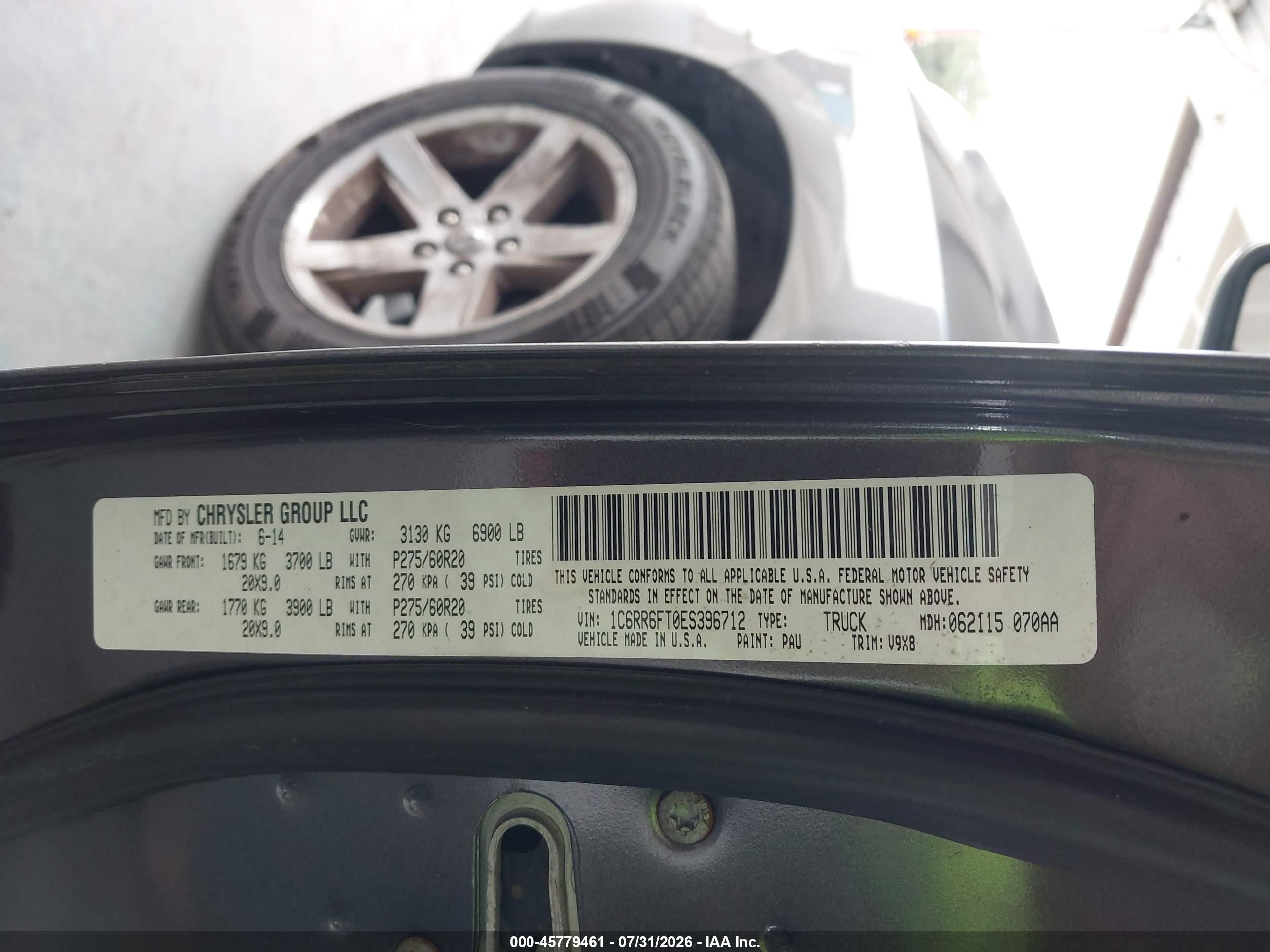 2014 Ram 1500 Express Gray vin: 1C6RR6FT0ES396712