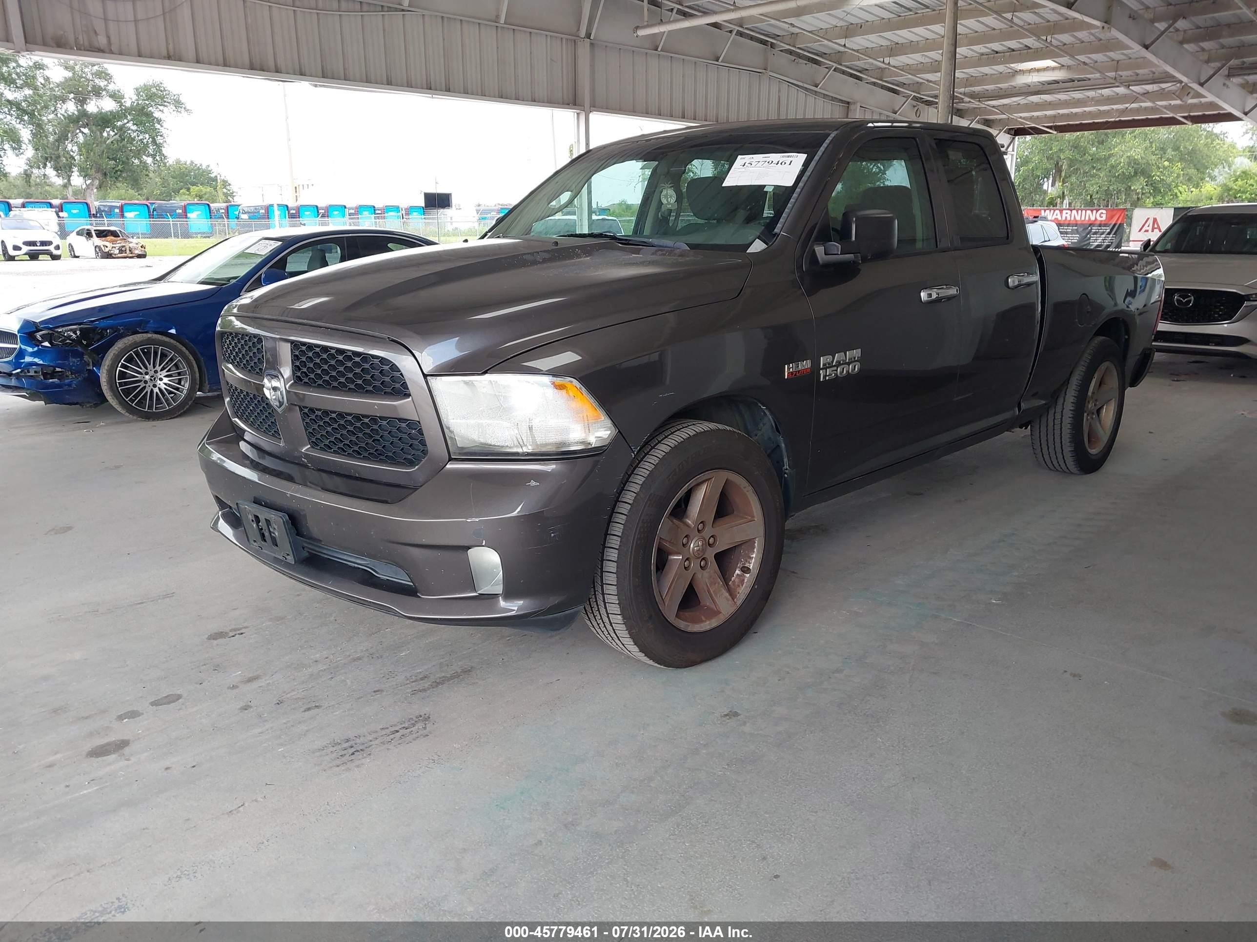 2014 Ram 1500 Express Gray vin: 1C6RR6FT0ES396712