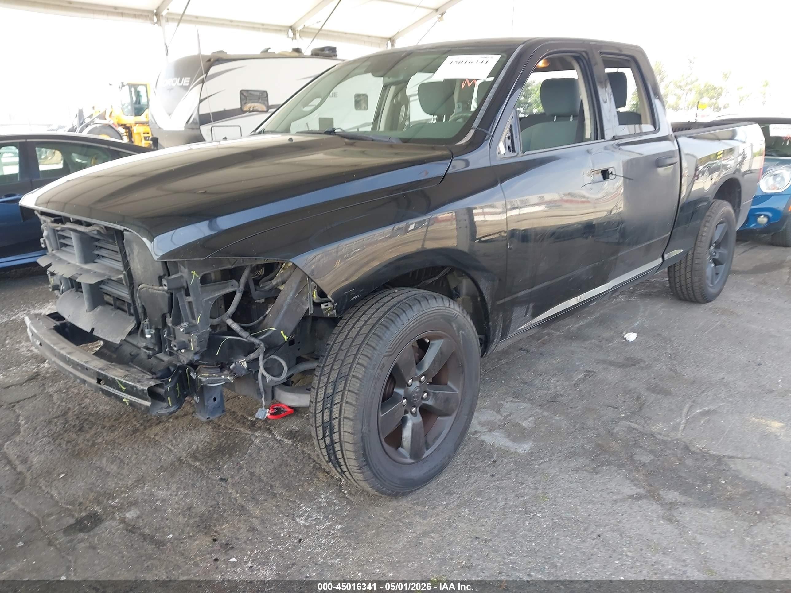 2014 Ram 1500 Express Black vin: 1C6RR6FT0ES448307