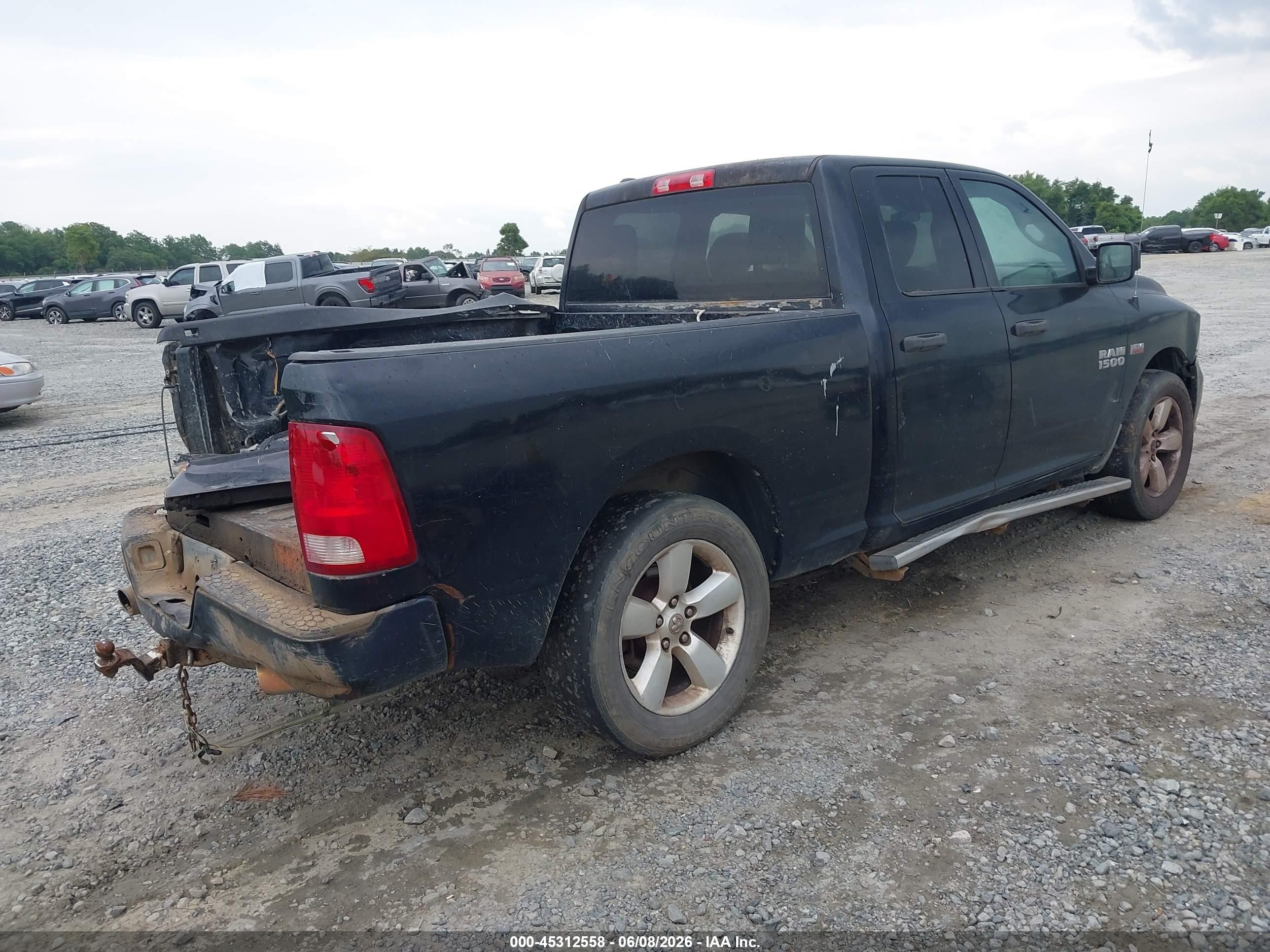 2014 Ram 1500 Express Черный vin: 1C6RR6FT0ES457248