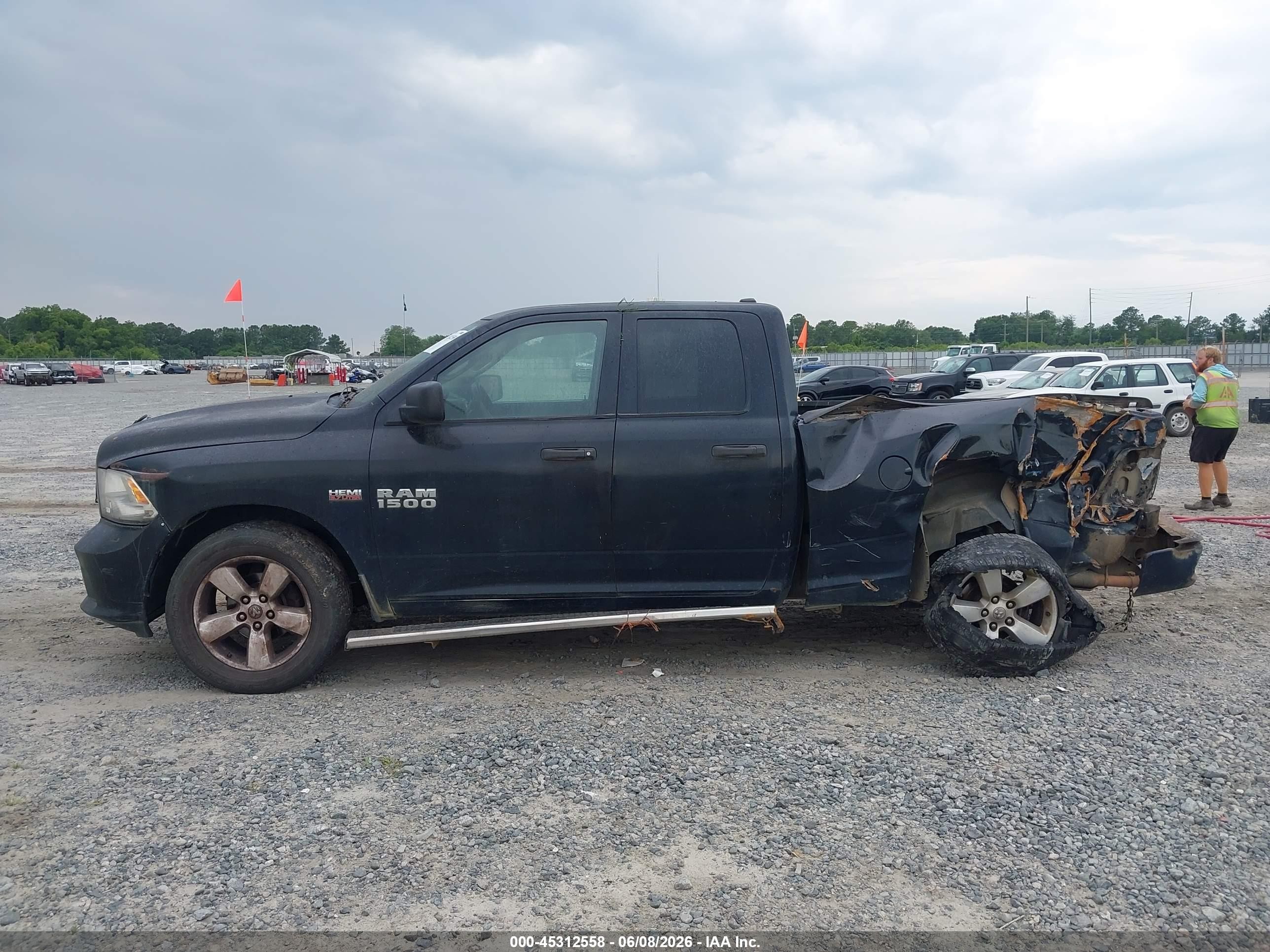 2014 Ram 1500 Express Черный vin: 1C6RR6FT0ES457248