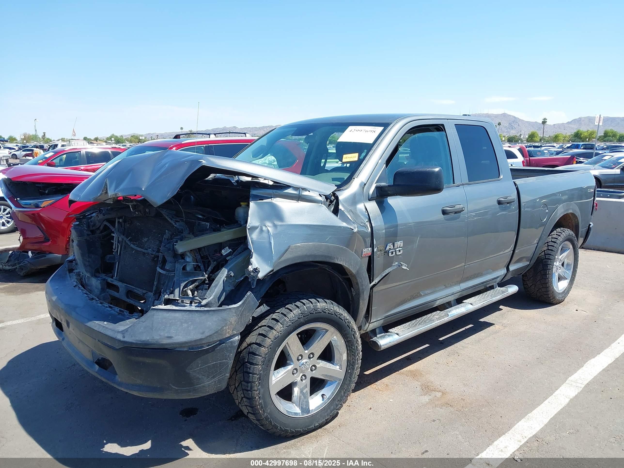 2013 Ram 1500 Tradesman Gray vin: 1C6RR6FT1DS558460