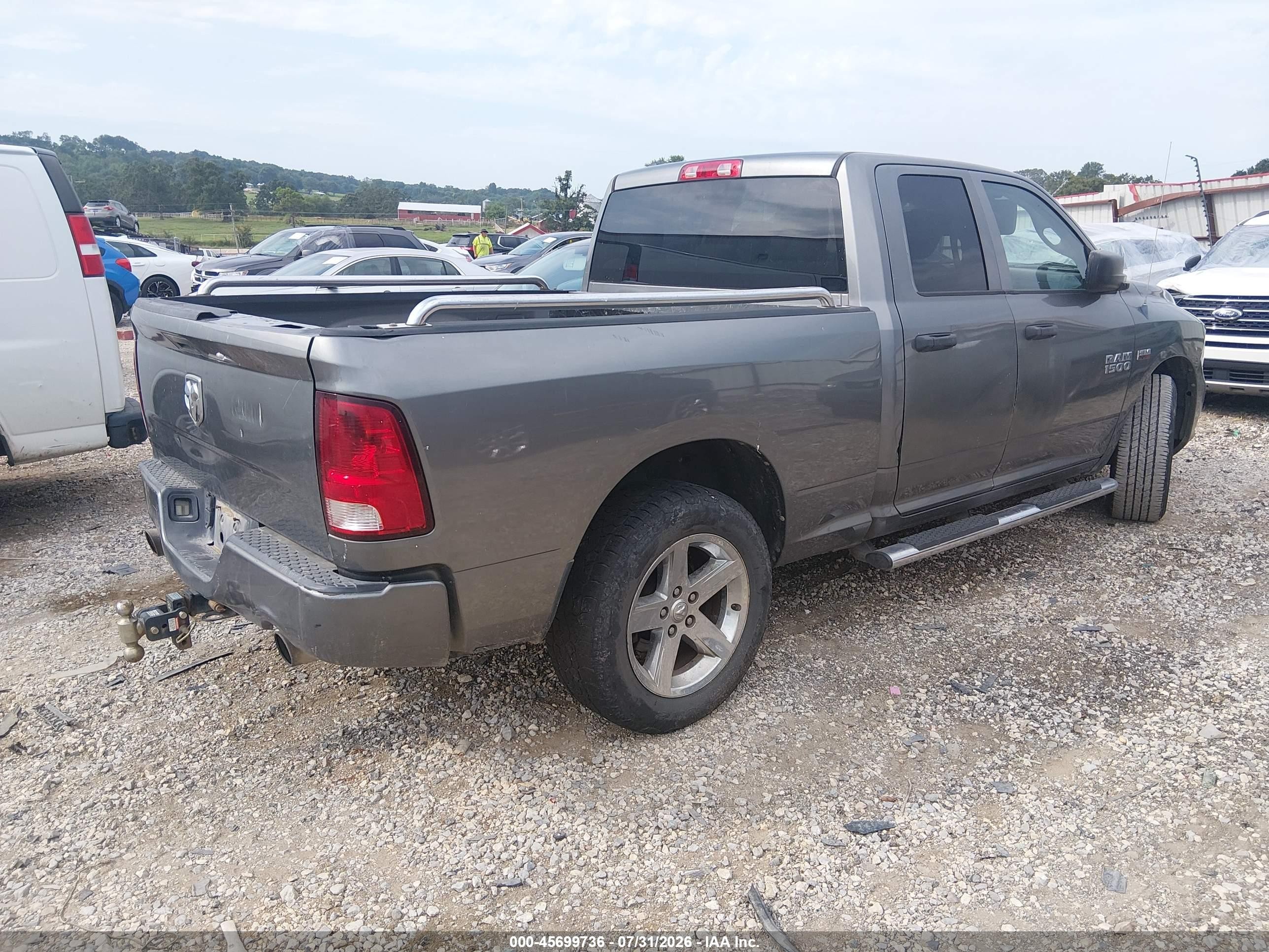 2013 Ram 1500 Express Gray vin: 1C6RR6FT2DS527119
