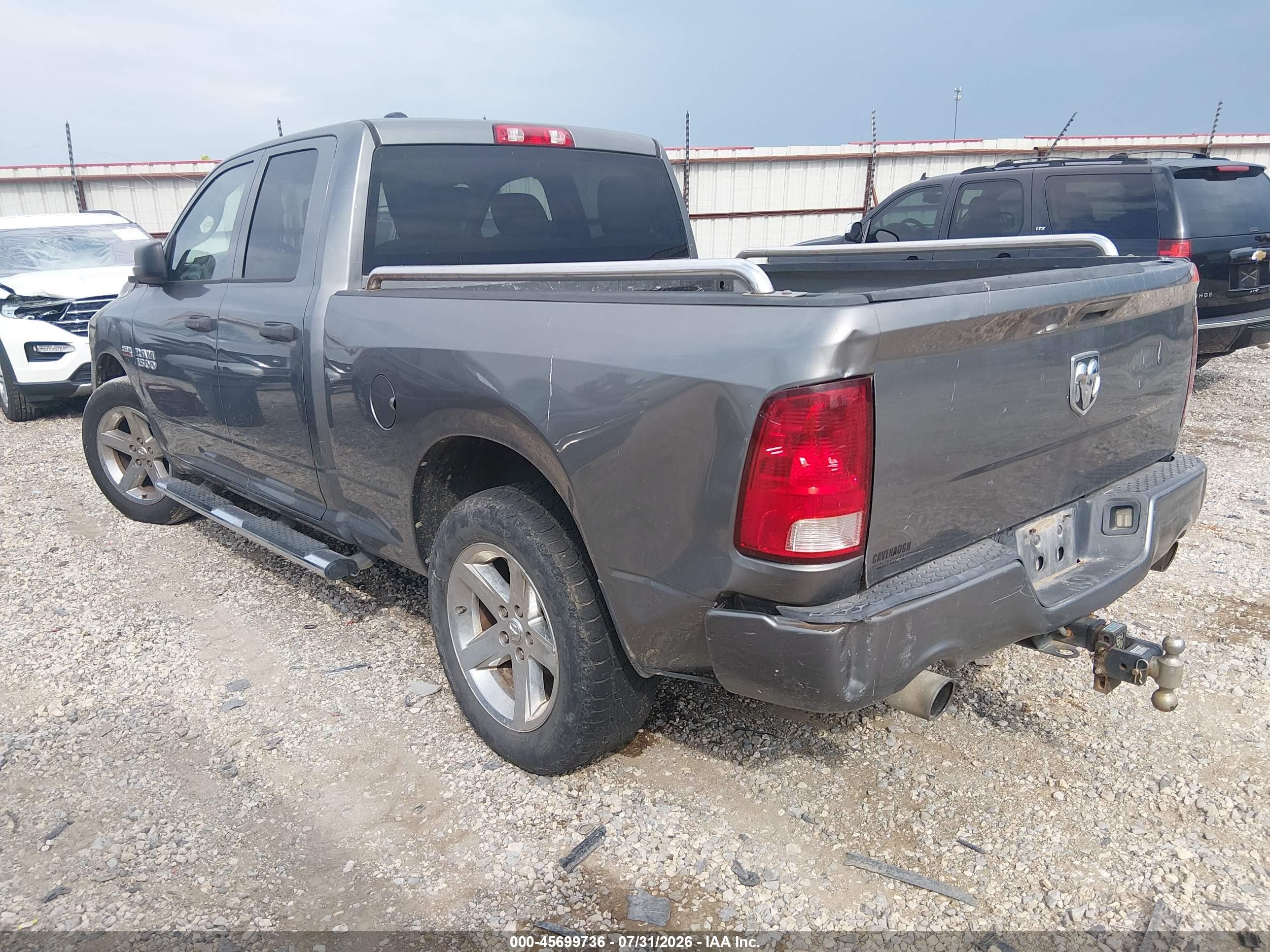 2013 Ram 1500 Express Gray vin: 1C6RR6FT2DS527119