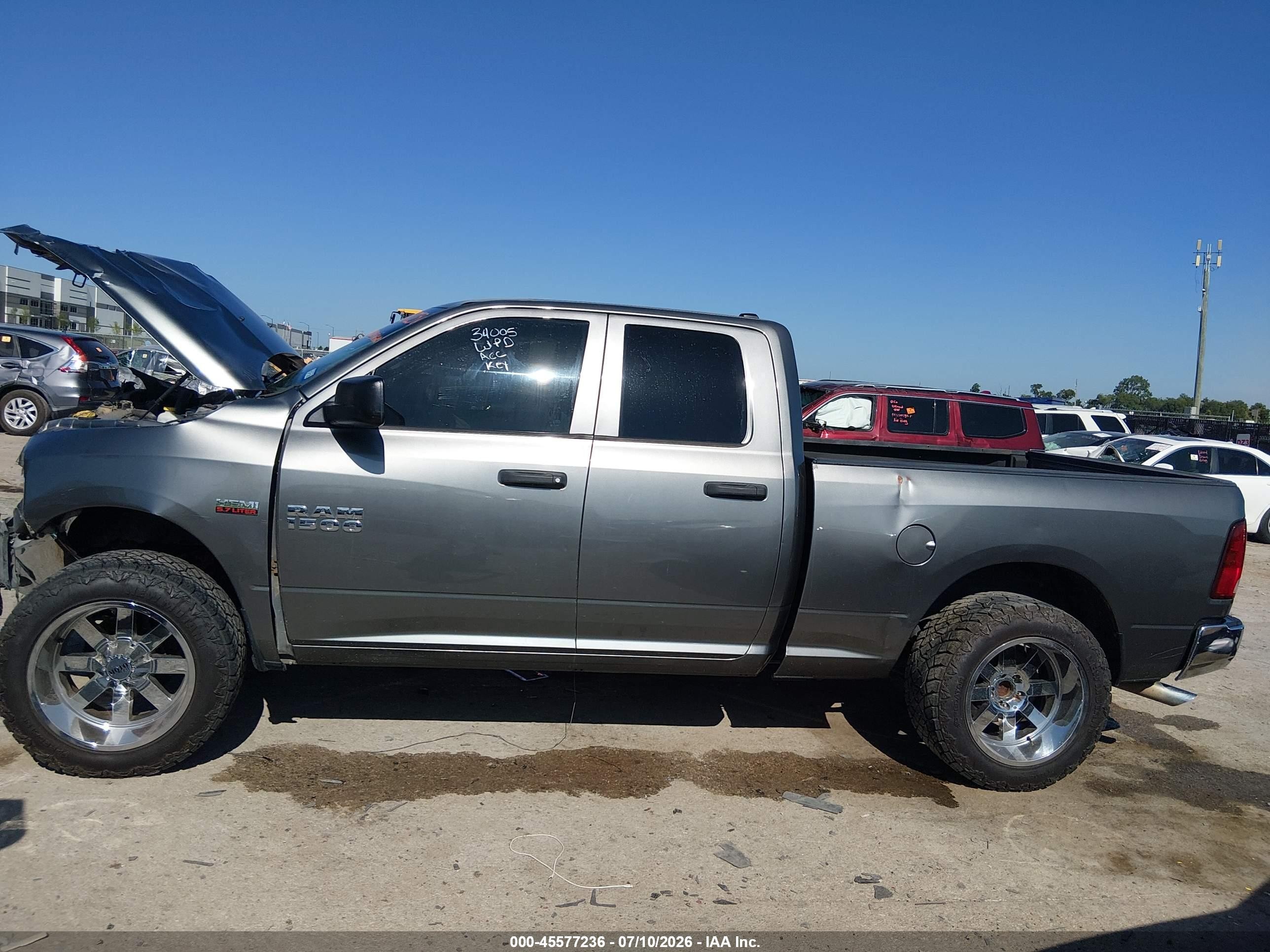 2013 Ram 1500 Tradesman Gray vin: 1C6RR6FT2DS549928