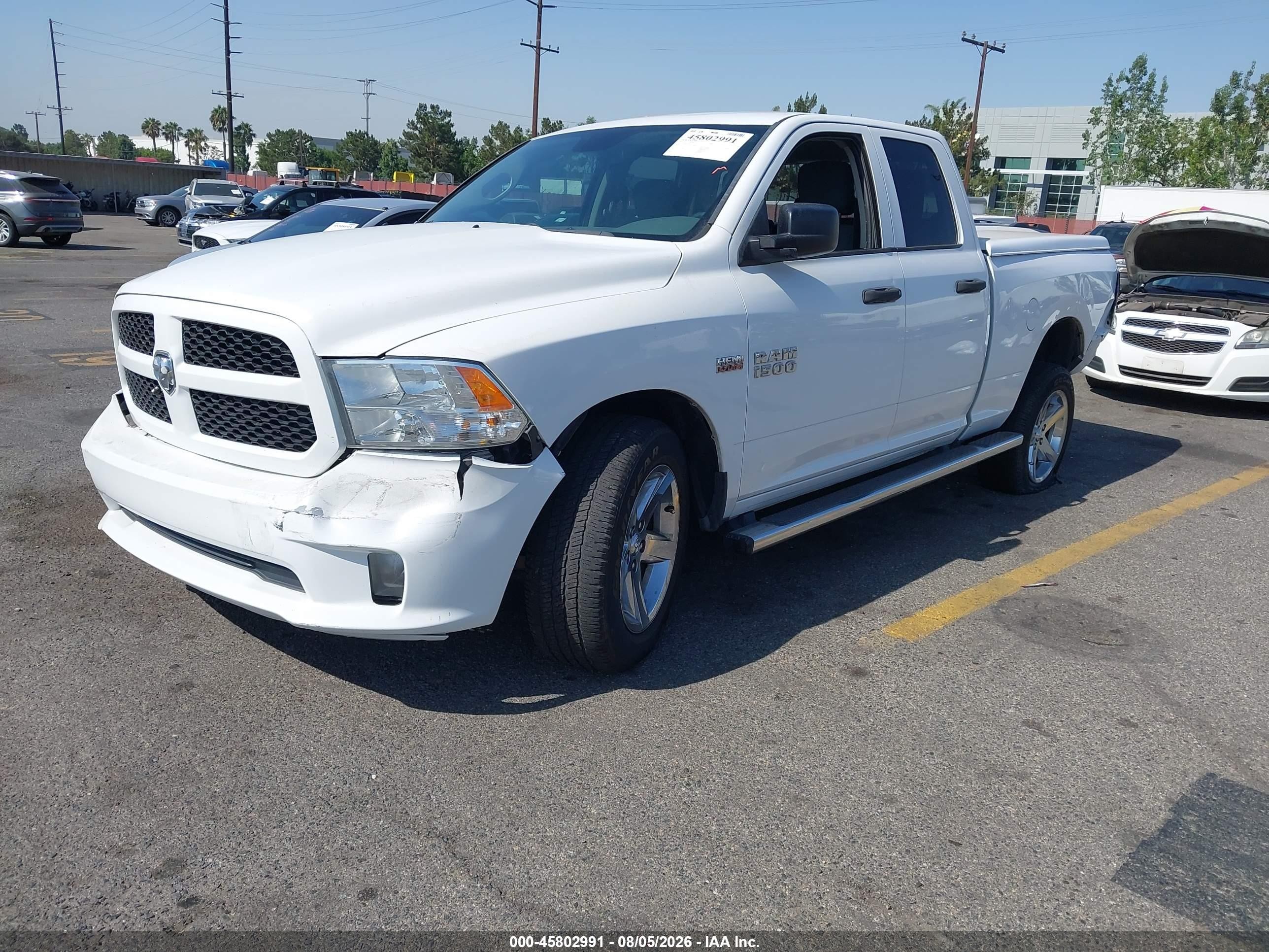 2013 Ram 1500 Express White vin: 1C6RR6FT2DS573131