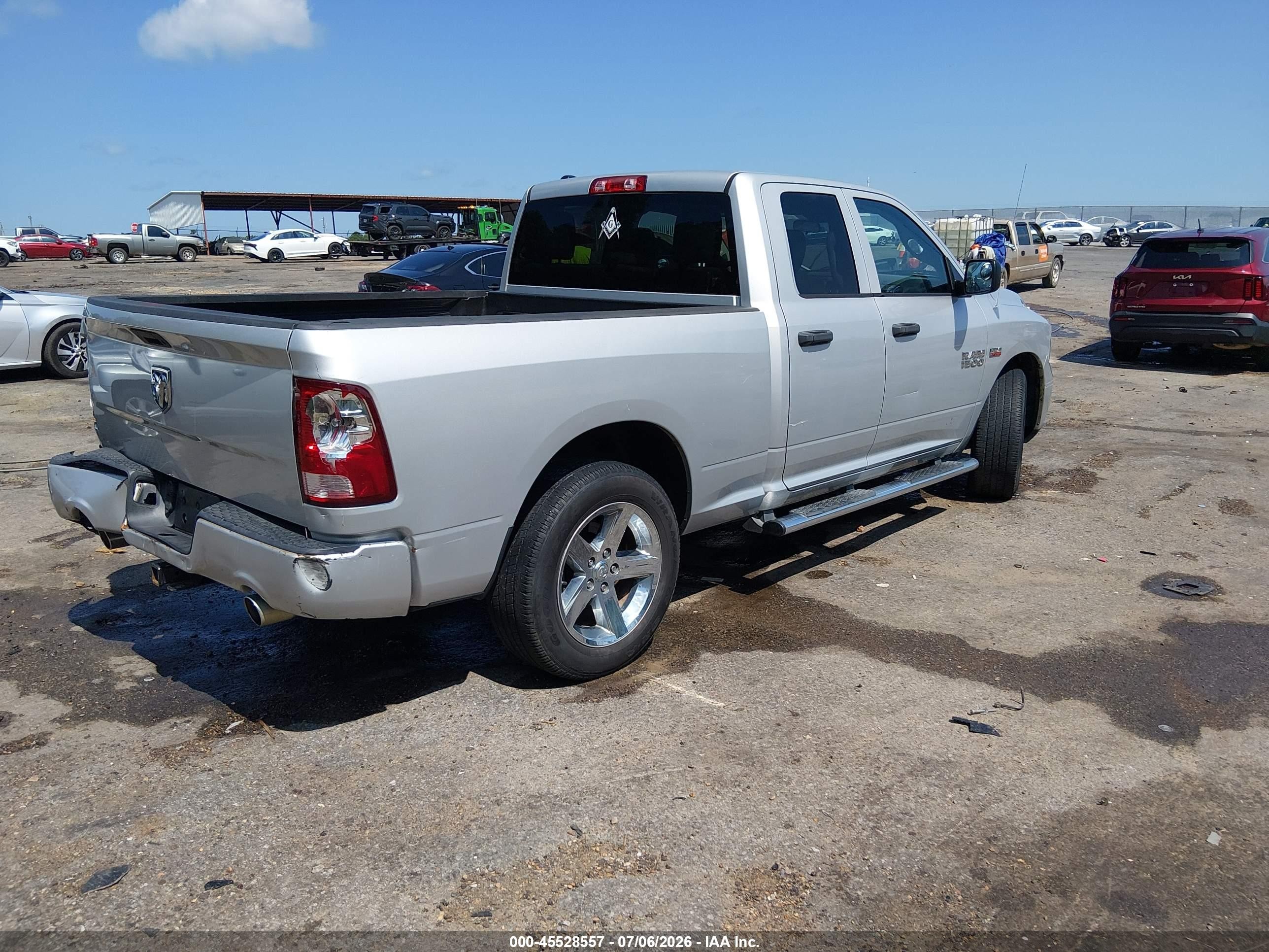 2014 Ram 1500 Express Silver vin: 1C6RR6FT2ES101559