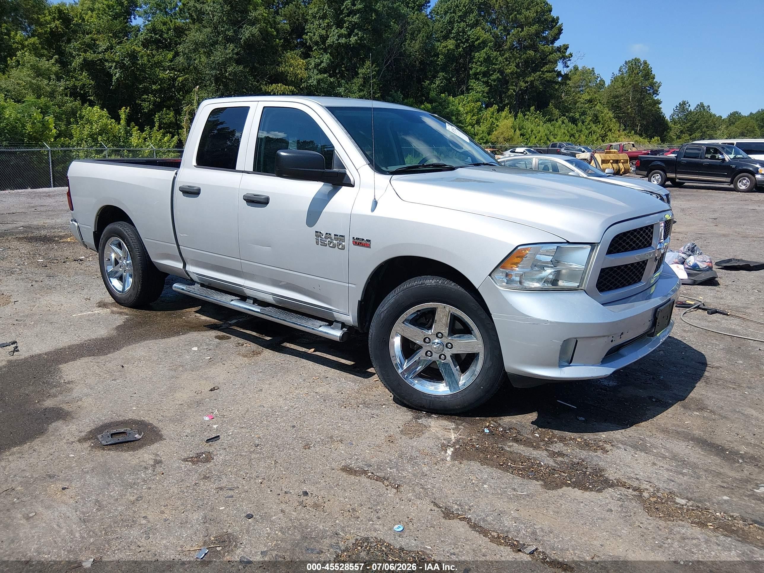 2014 Ram 1500 Express Silver vin: 1C6RR6FT2ES101559