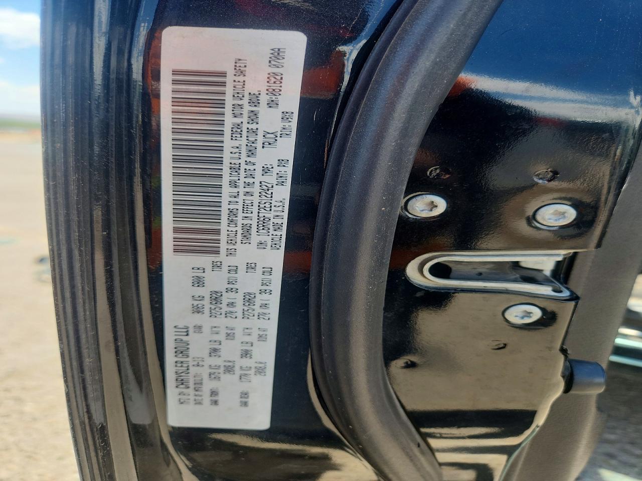 2014 Ram 1500 St Black vin: 1C6RR6FT2ES122427