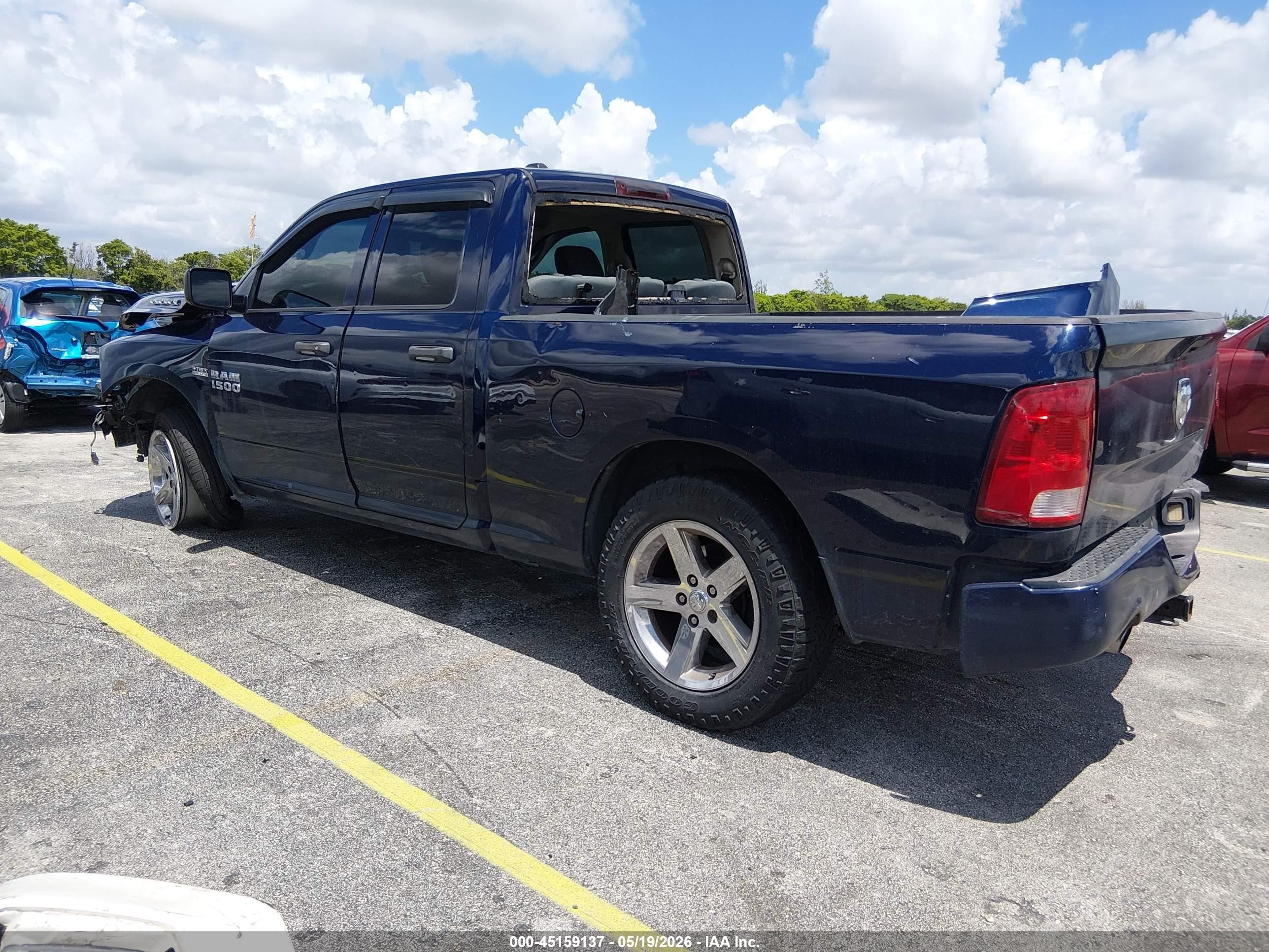 2014 Ram 1500 Express Blue vin: 1C6RR6FT2ES154875