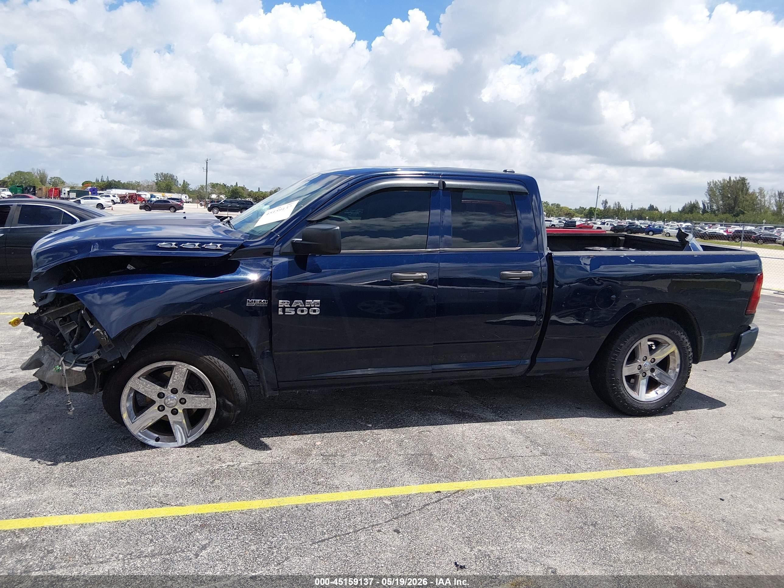 2014 Ram 1500 Express Blue vin: 1C6RR6FT2ES154875