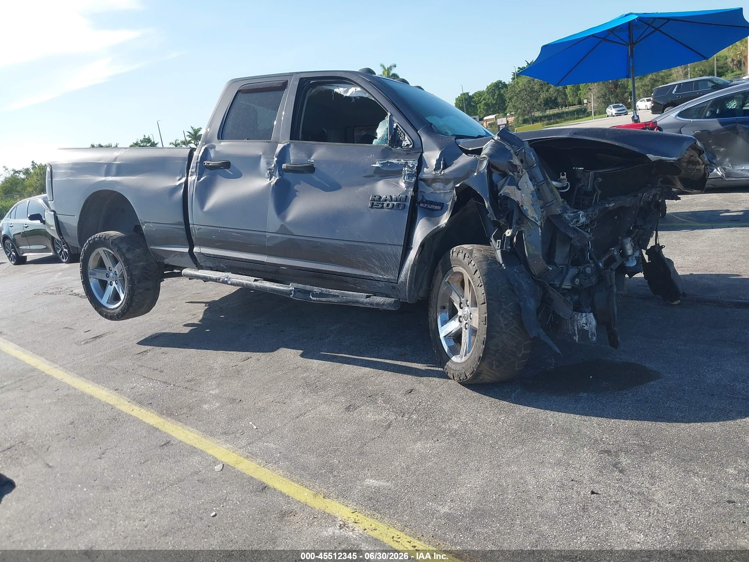 2015 Ram 1500 Express Gray vin: 1C6RR6FT2FS779343