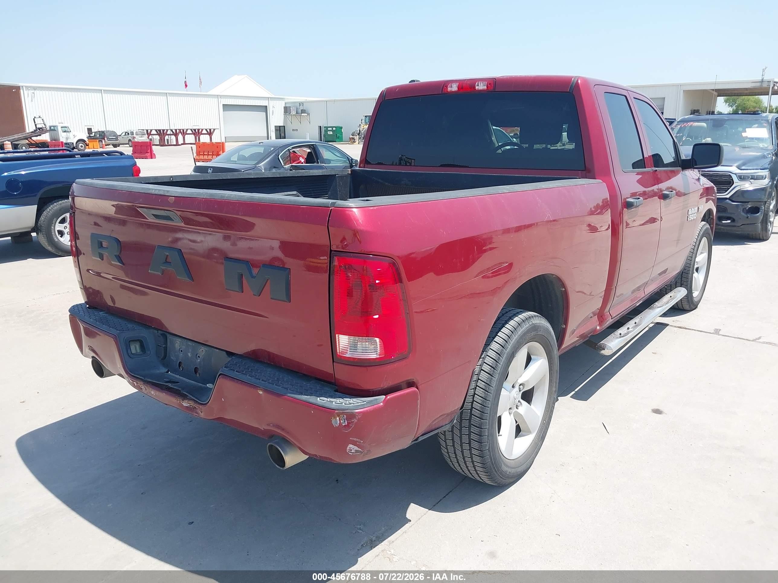 2014 Ram 1500 Express Burgundy vin: 1C6RR6FT3ES140788