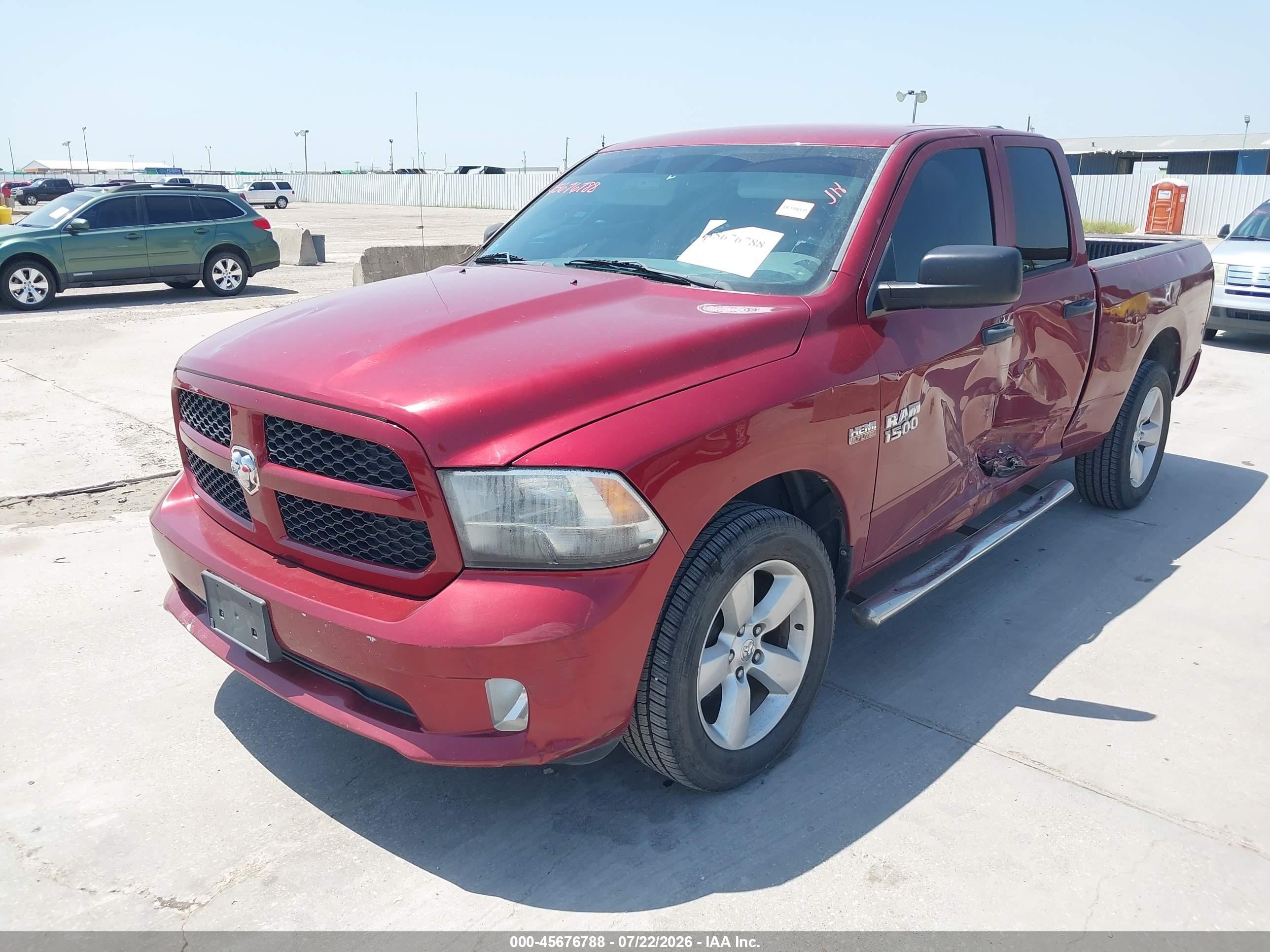 2014 Ram 1500 Express Burgundy vin: 1C6RR6FT3ES140788