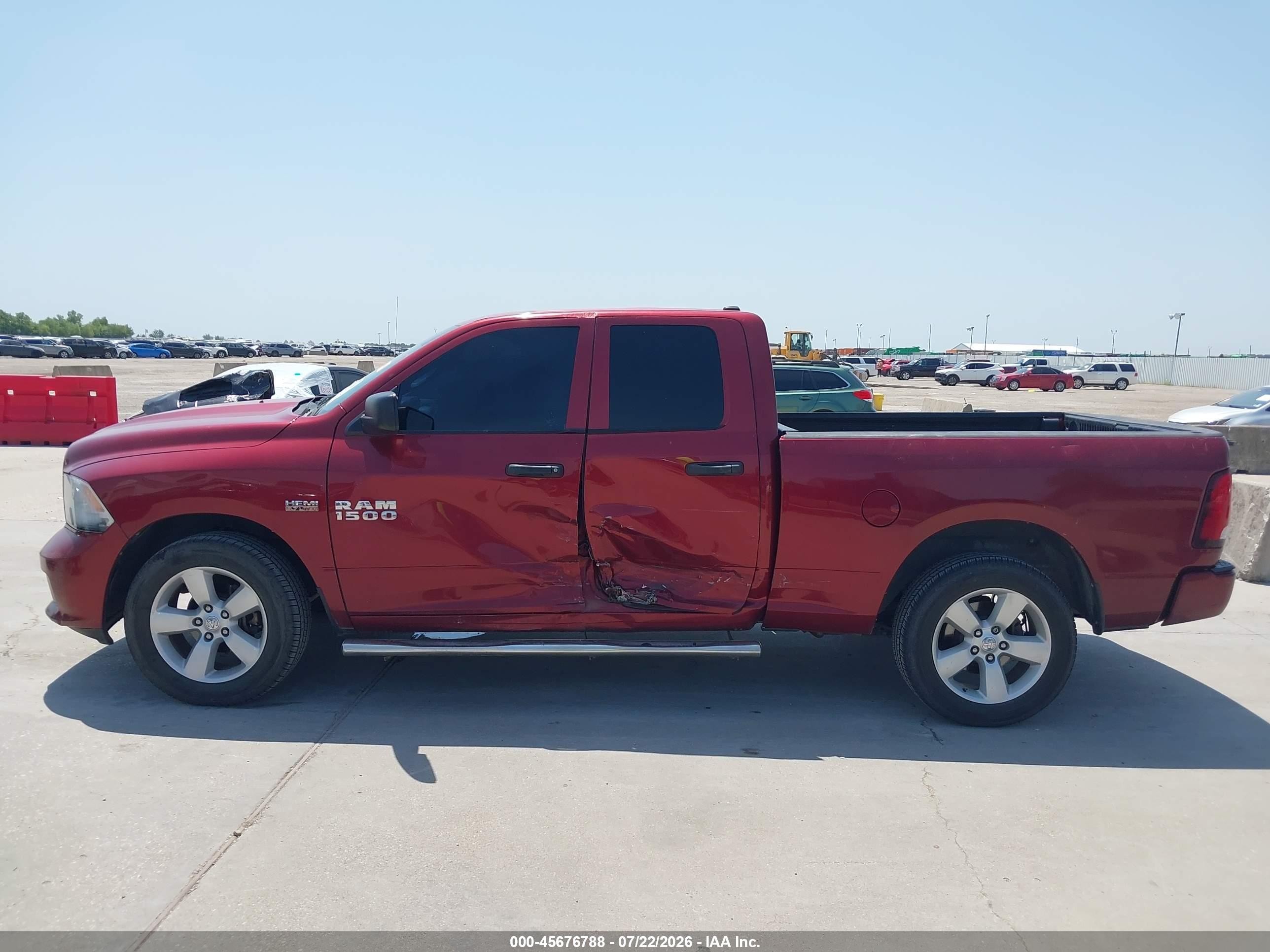 2014 Ram 1500 Express Burgundy vin: 1C6RR6FT3ES140788