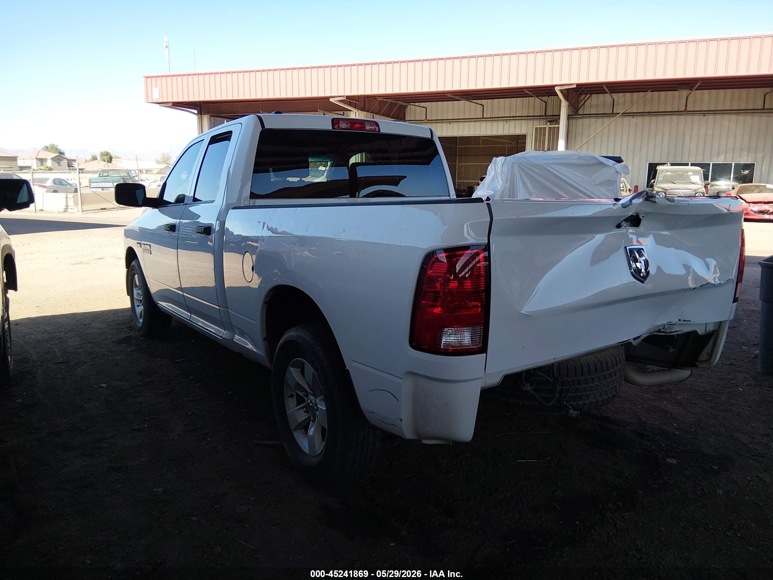 2016 Ram 1500 Tradesman White vin: 1C6RR6FT3GS347779