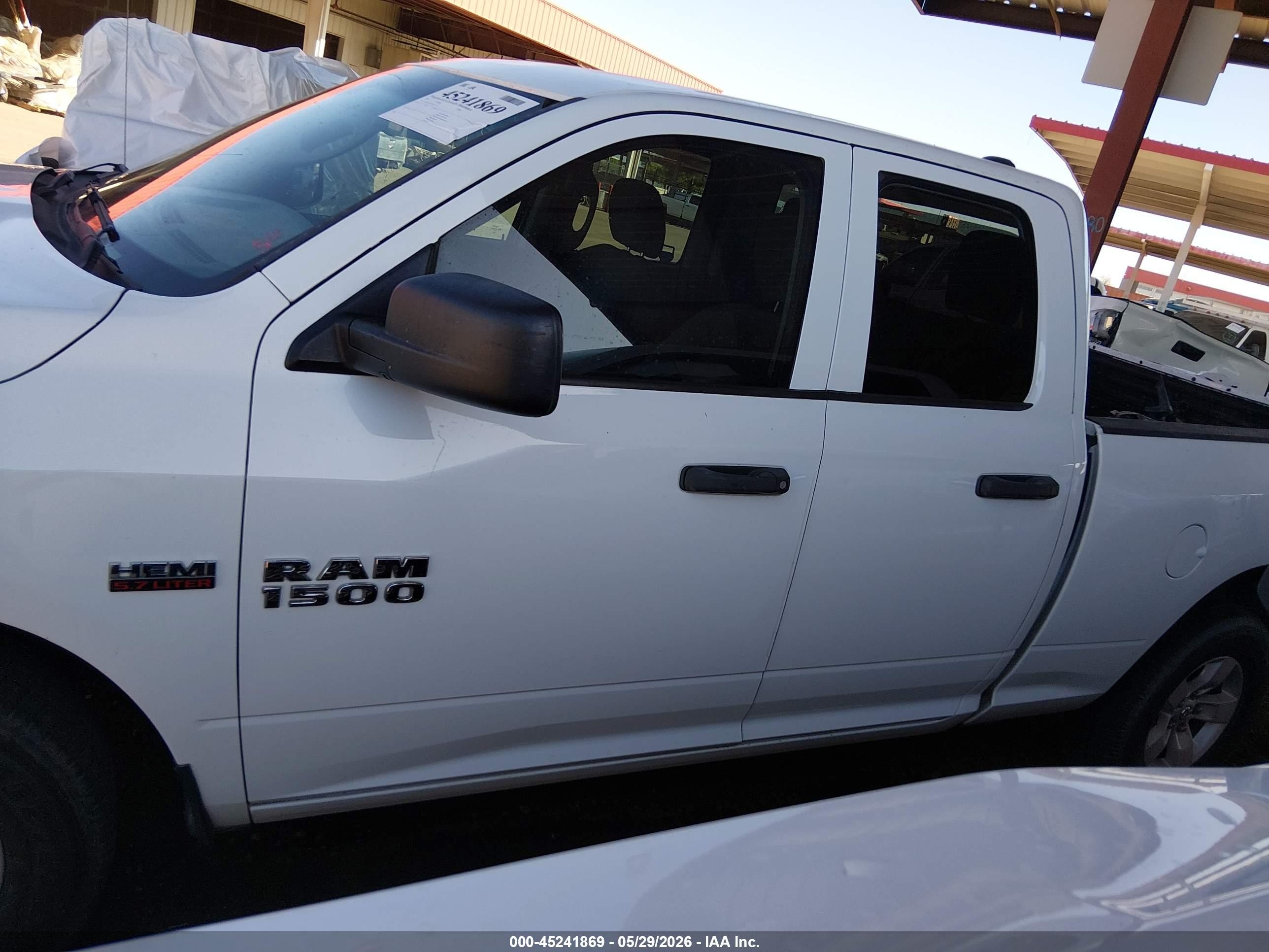 2016 Ram 1500 Tradesman White vin: 1C6RR6FT3GS347779