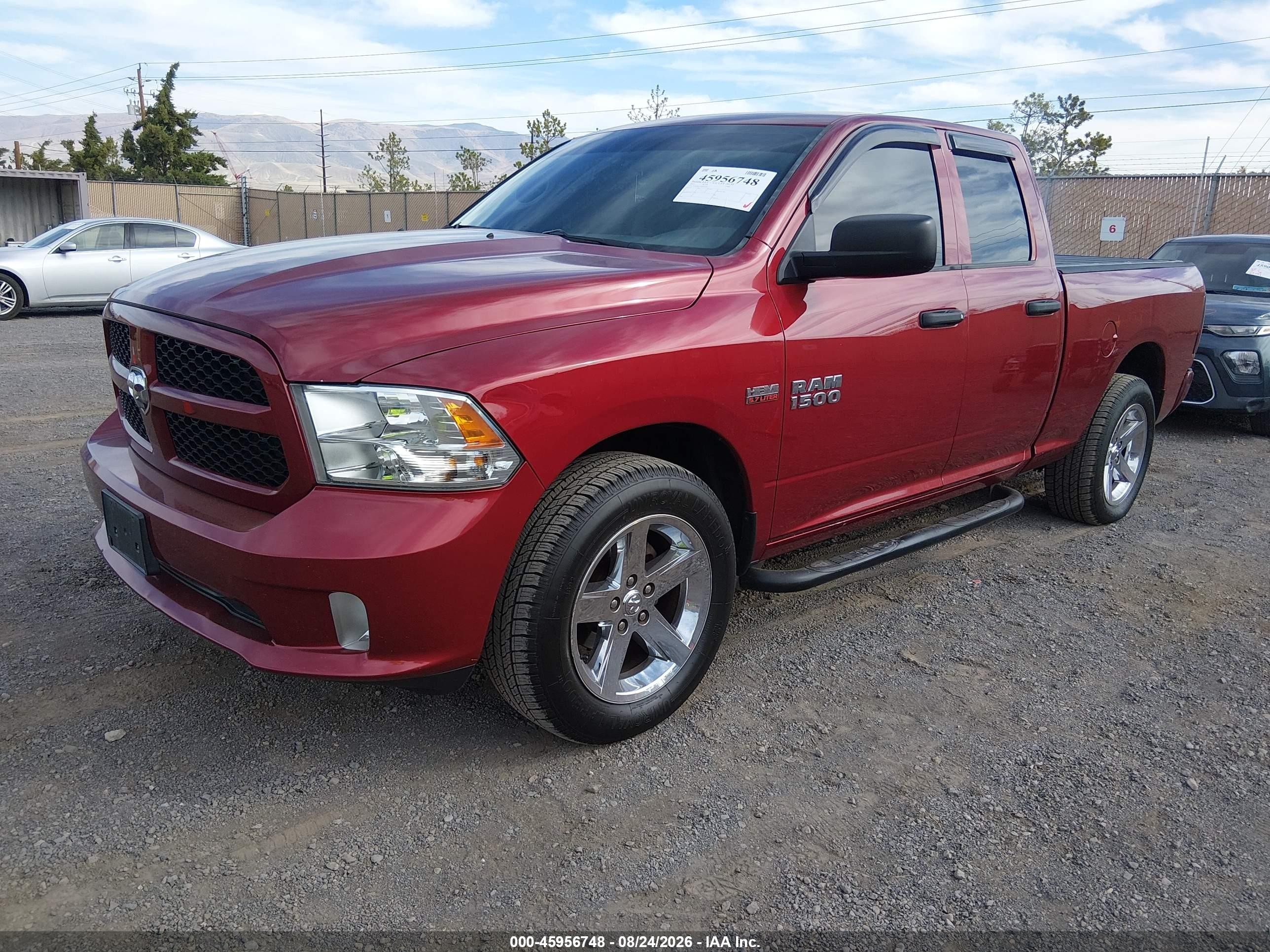 2013 Ram 1500 Express Burgundy vin: 1C6RR6FT4DS656303