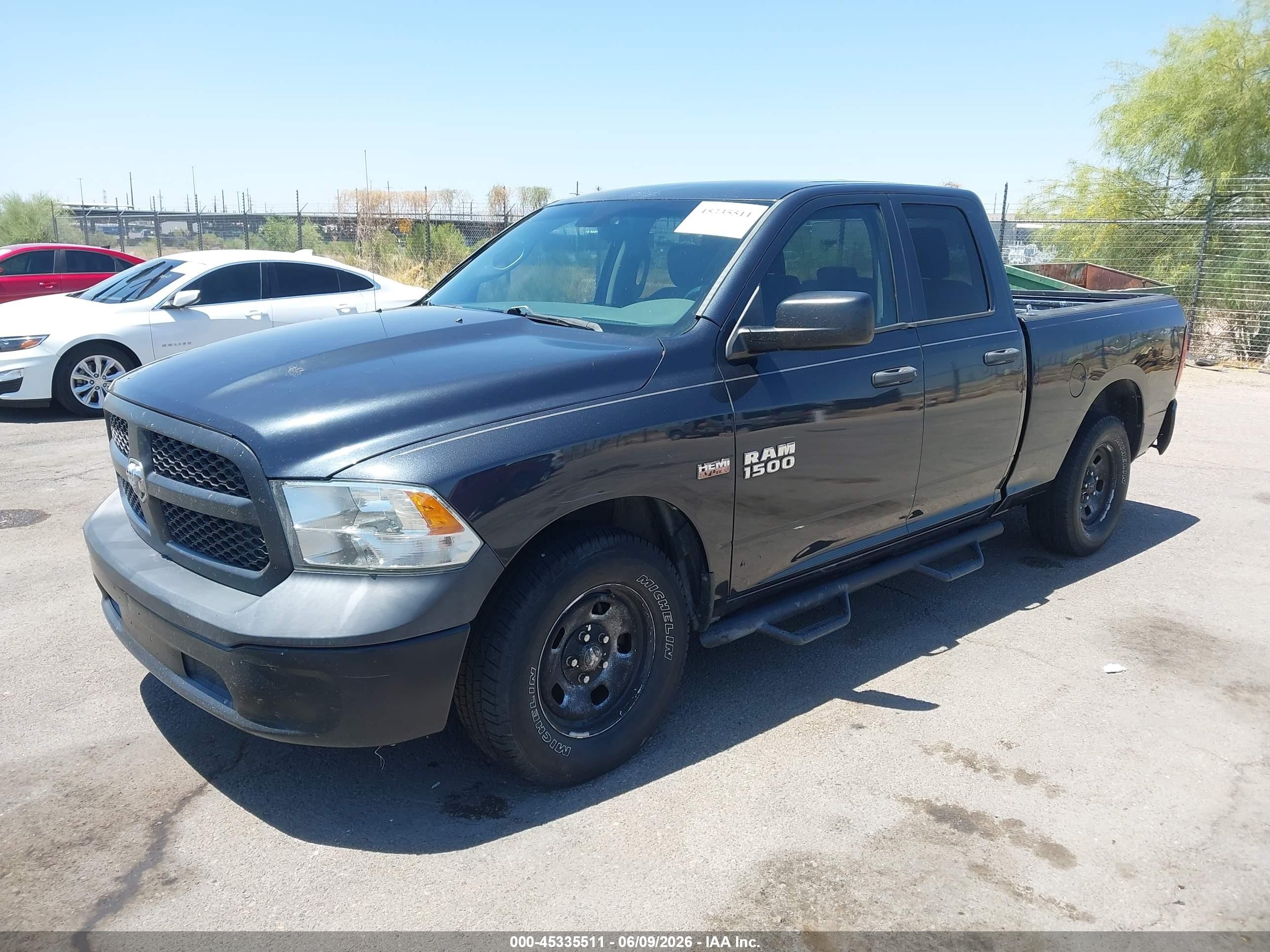 2014 Ram 1500 Tradesman Blue vin: 1C6RR6FT4ES326663