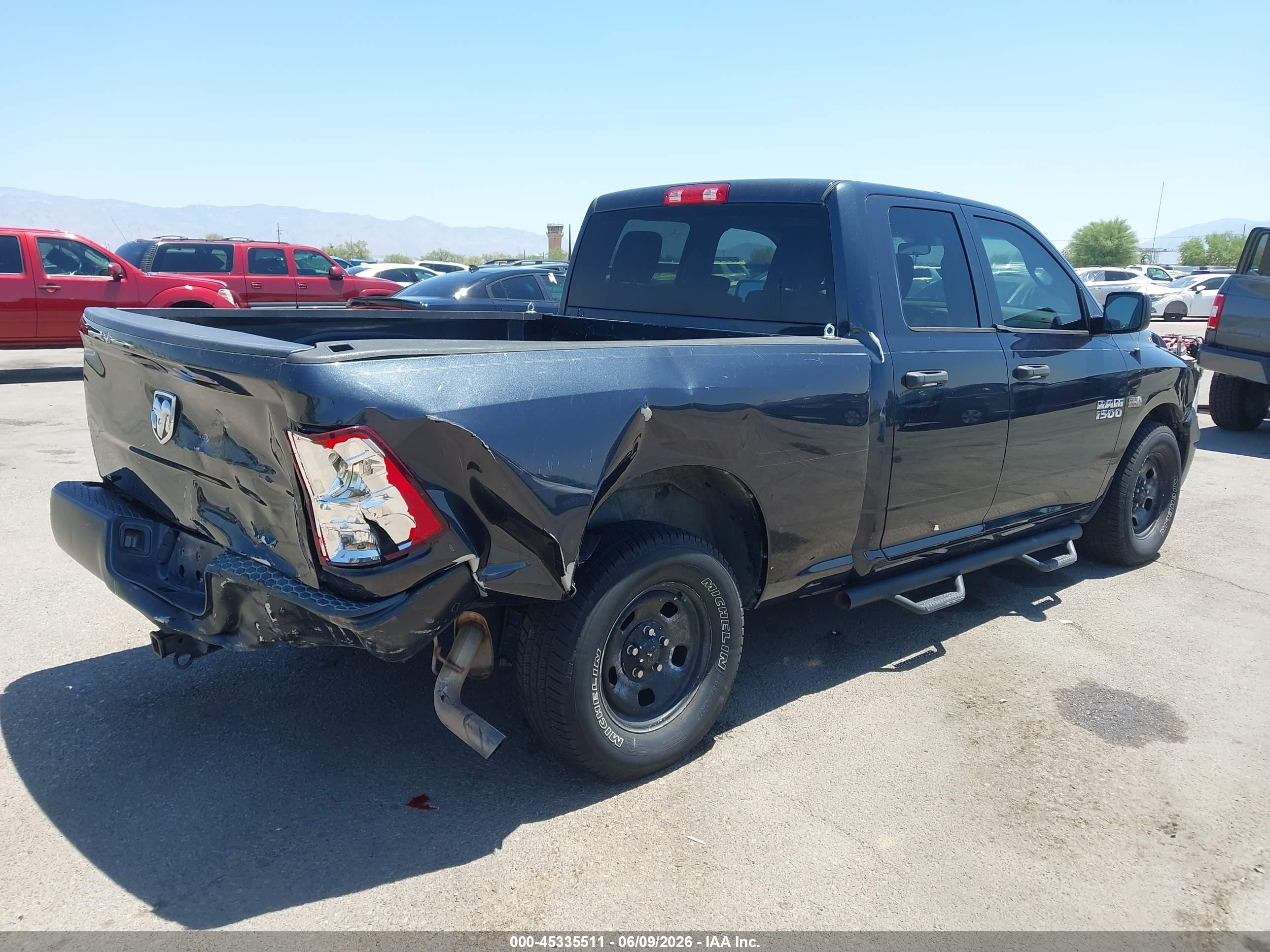 2014 Ram 1500 Tradesman Blue vin: 1C6RR6FT4ES326663