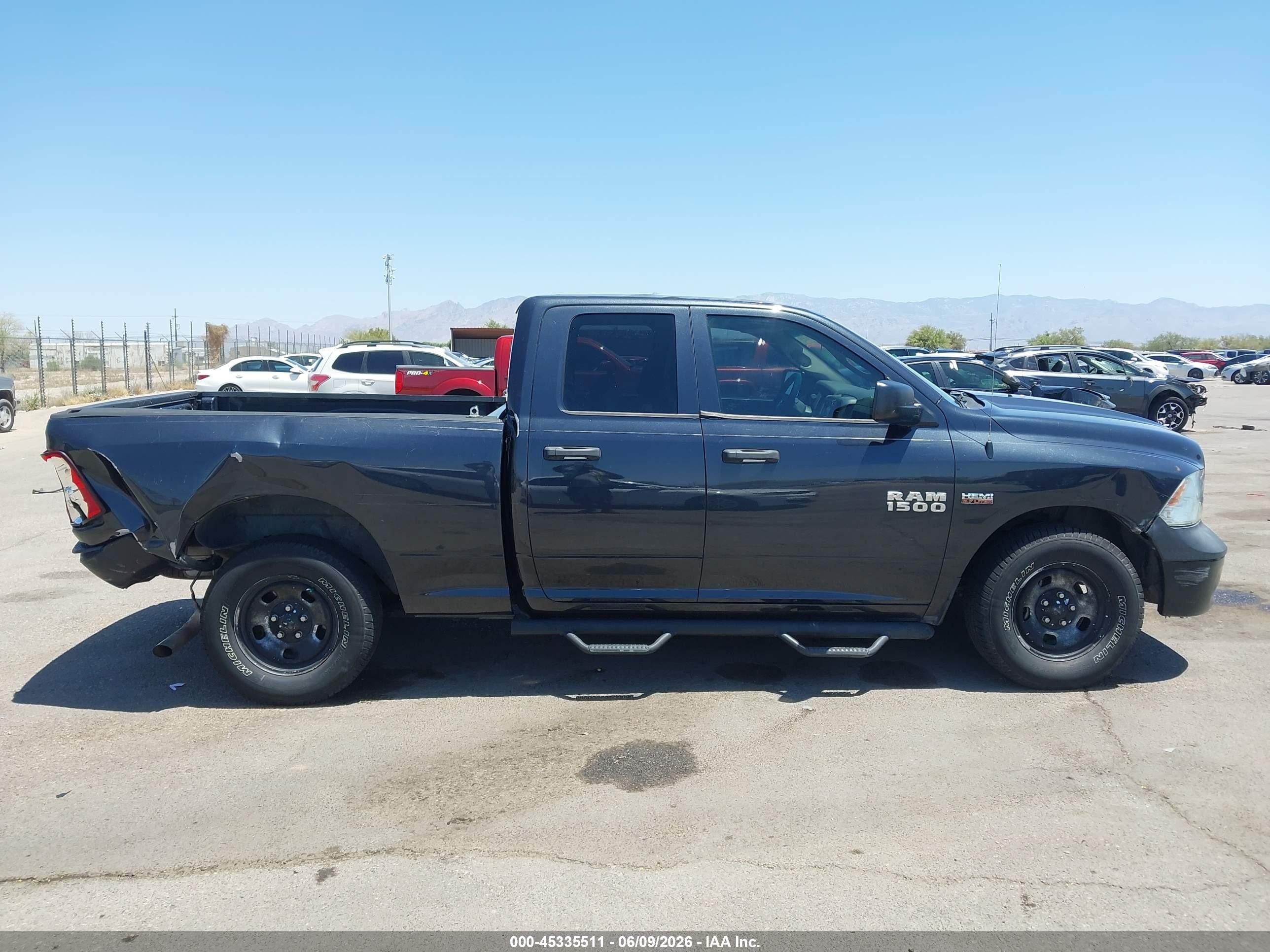 2014 Ram 1500 Tradesman Blue vin: 1C6RR6FT4ES326663