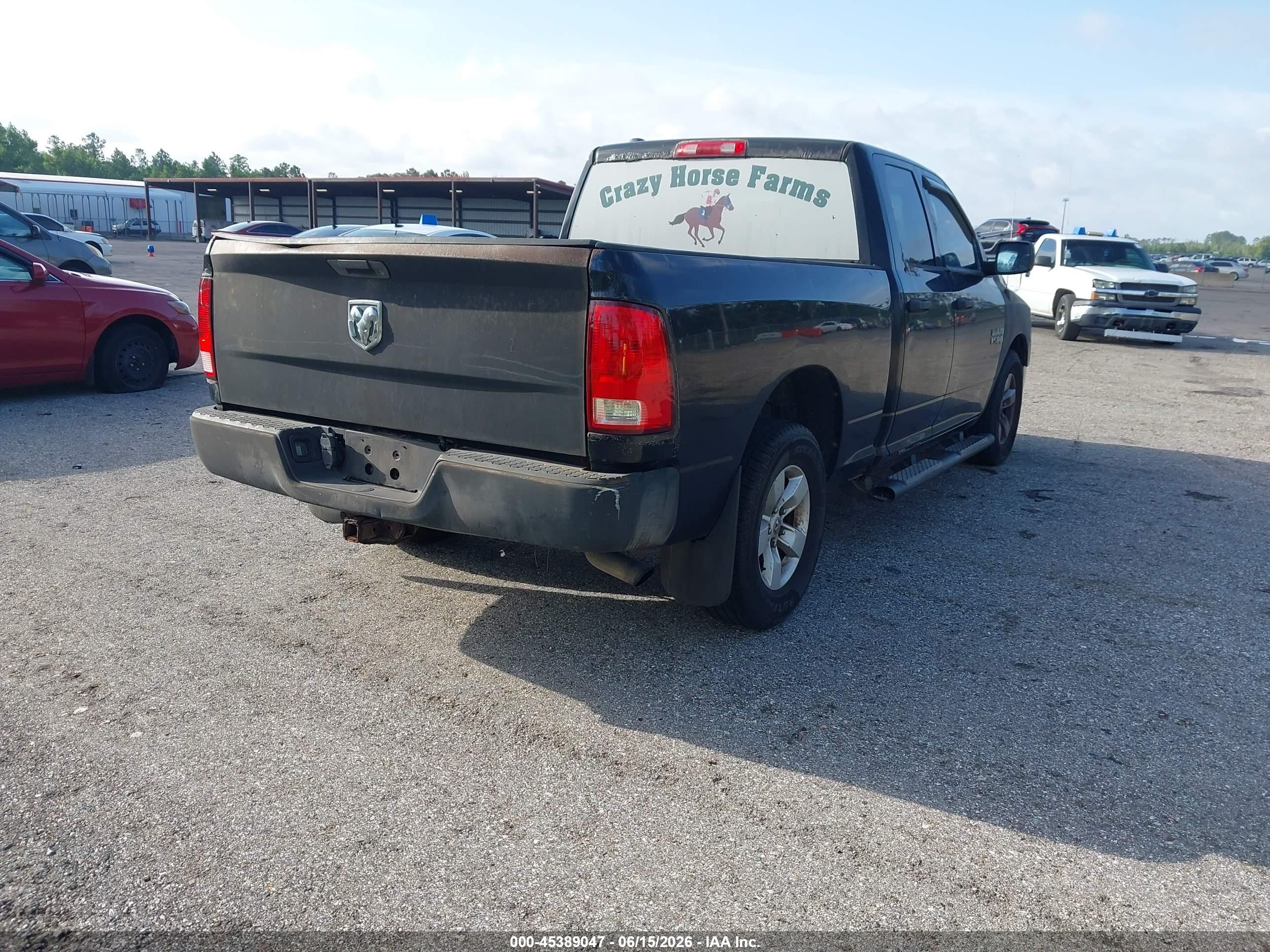 2014 Ram 1500 Tradesman Black vin: 1C6RR6FT4ES384238