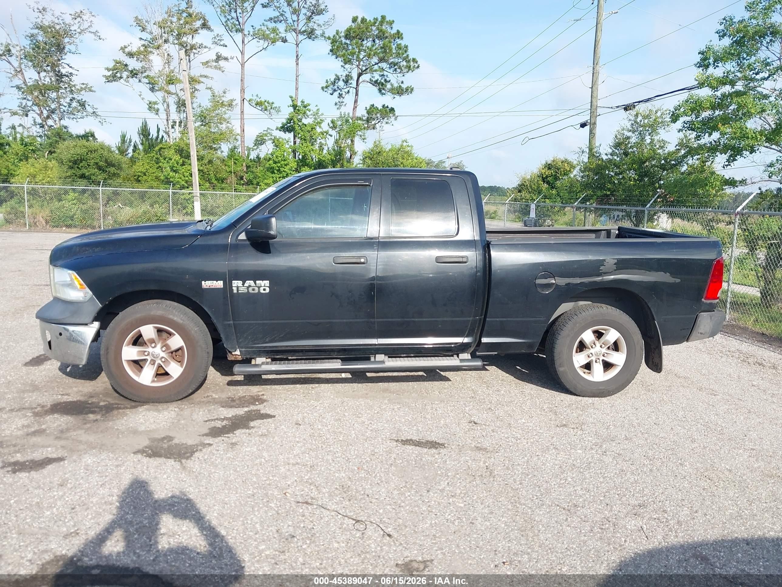 2014 Ram 1500 Tradesman Black vin: 1C6RR6FT4ES384238