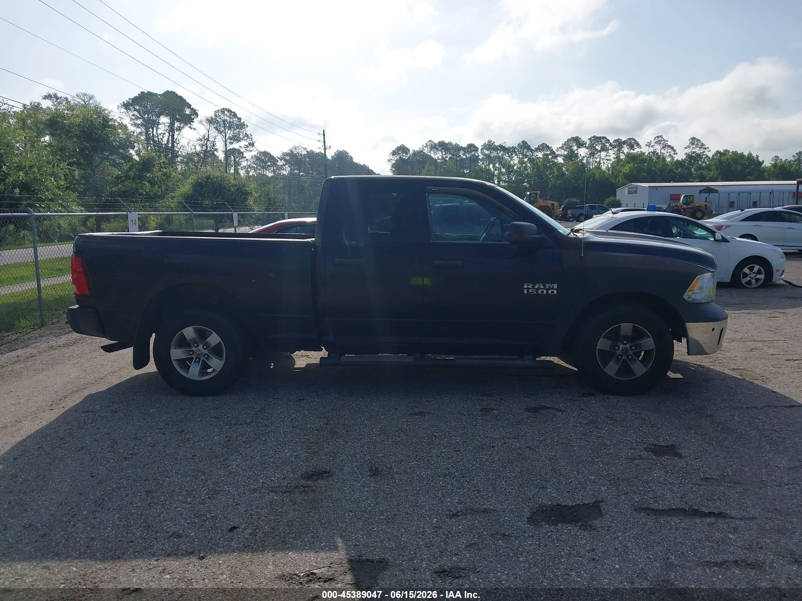 2014 Ram 1500 Tradesman Black vin: 1C6RR6FT4ES384238