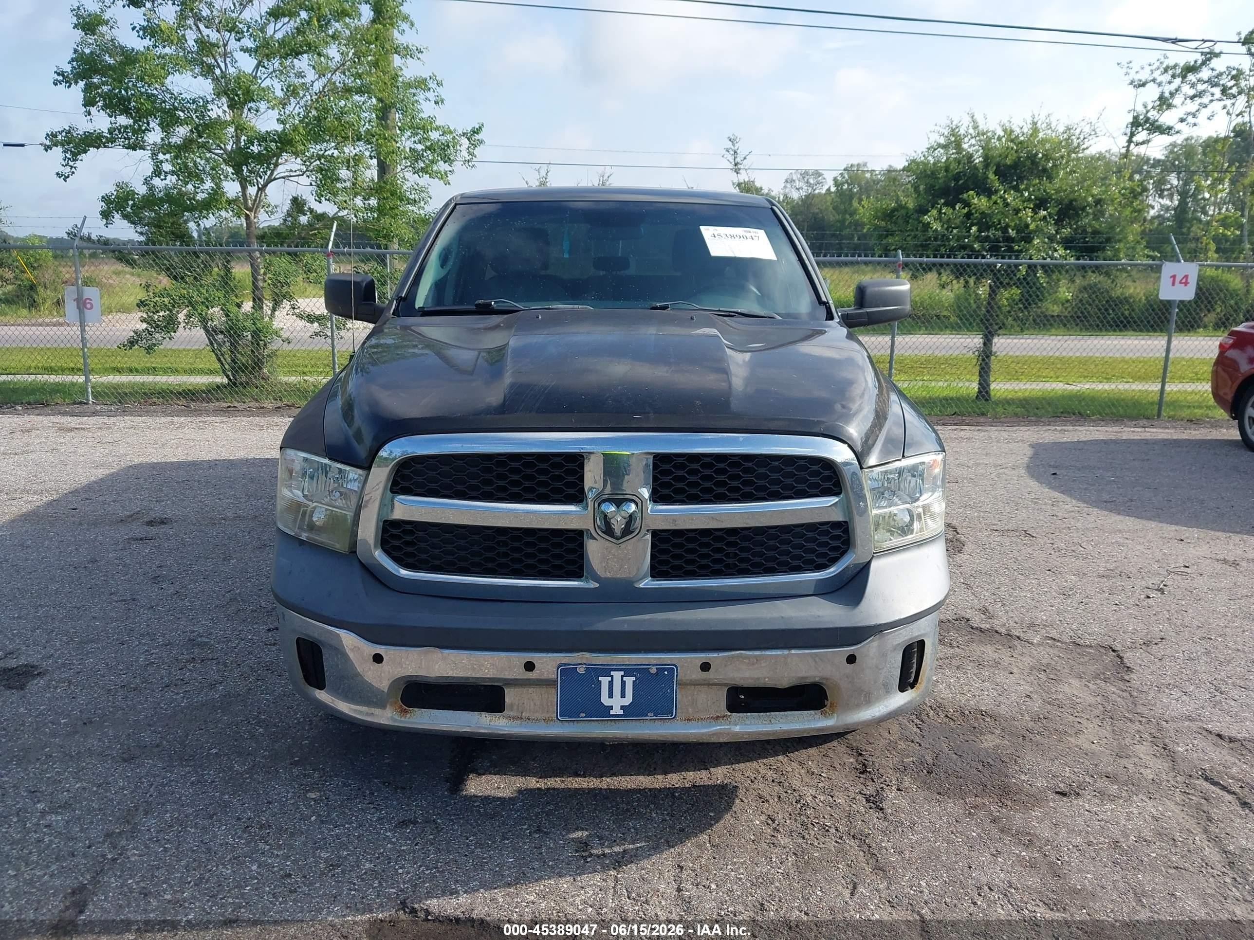 2014 Ram 1500 Tradesman Black vin: 1C6RR6FT4ES384238