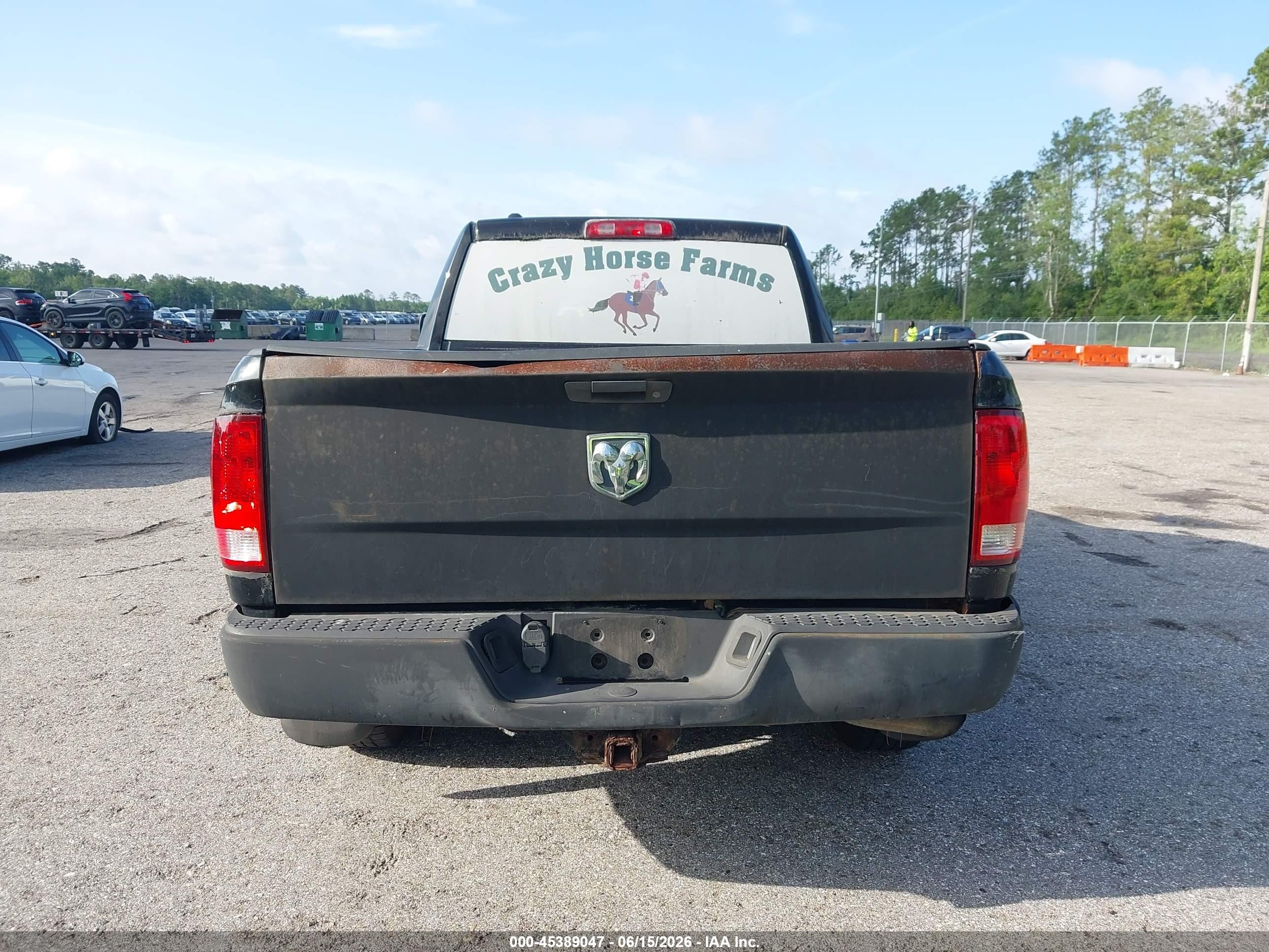 2014 Ram 1500 Tradesman Black vin: 1C6RR6FT4ES384238