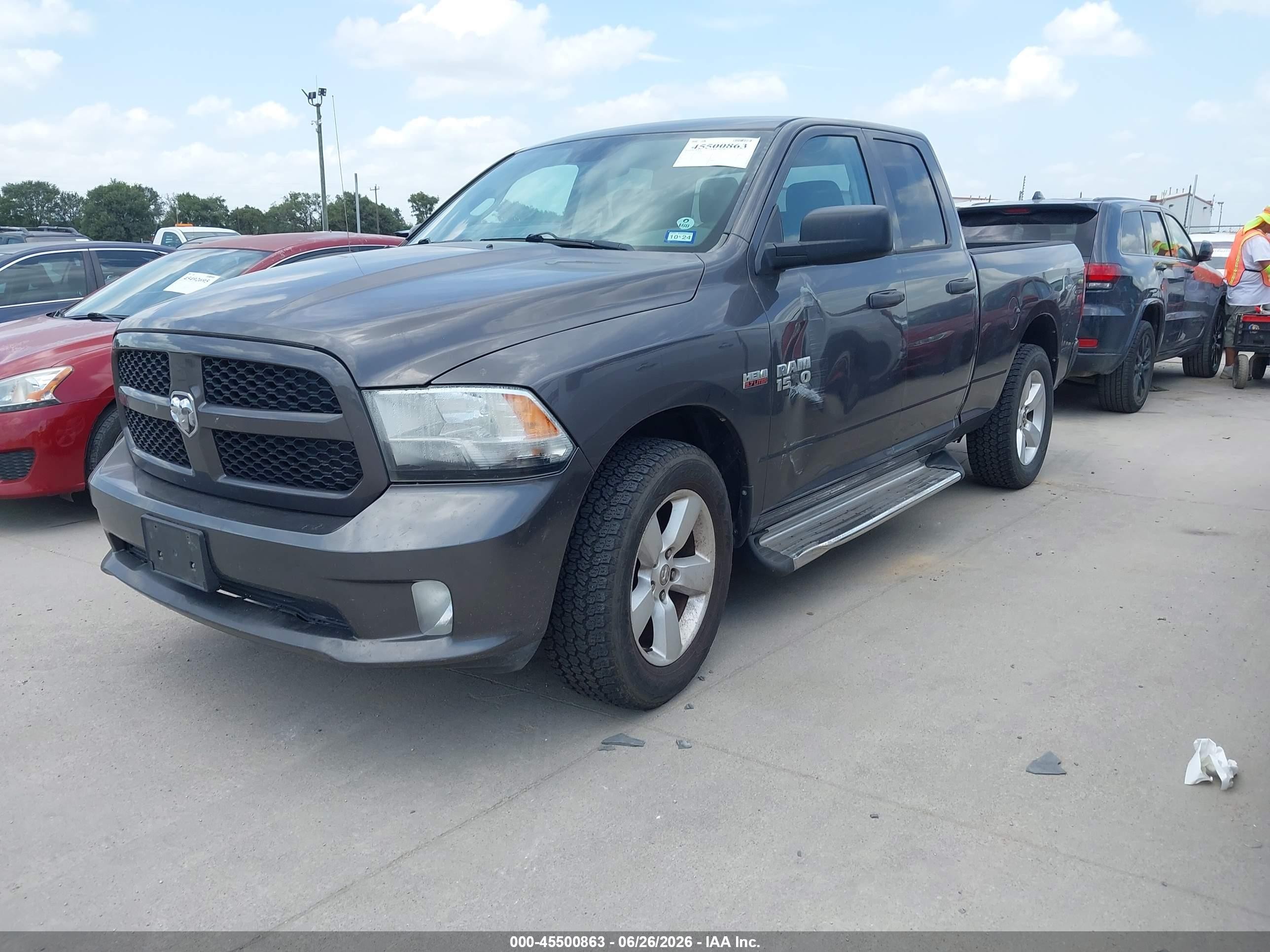 2015 Ram 1500 Express Серый vin: 1C6RR6FT4FS714705