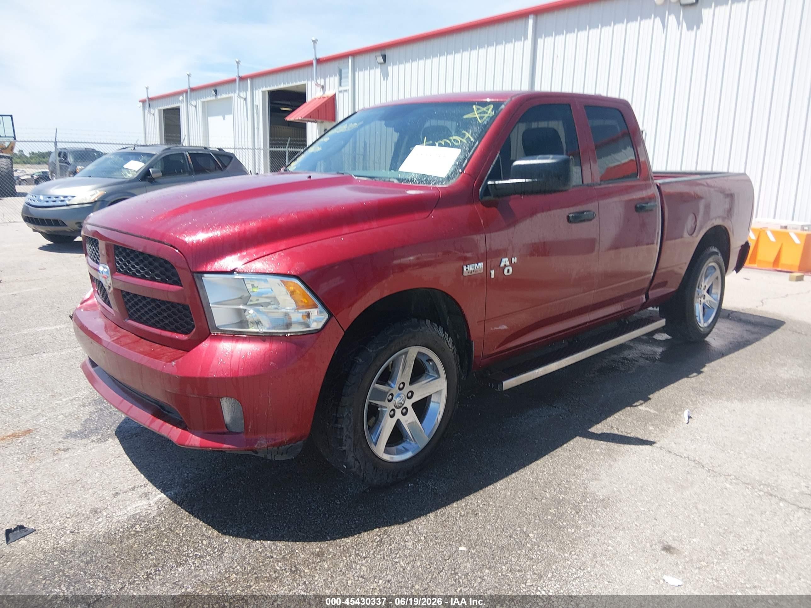 2013 Ram 1500 Express Red vin: 1C6RR6FT5DS679766