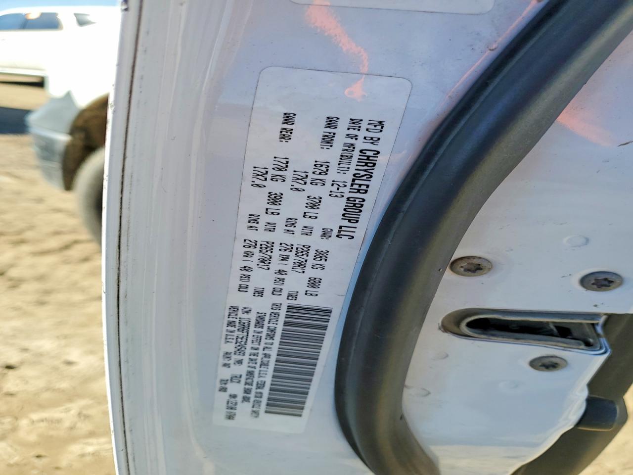 2014 Ram 1500 St White vin: 1C6RR6FT5ES245493