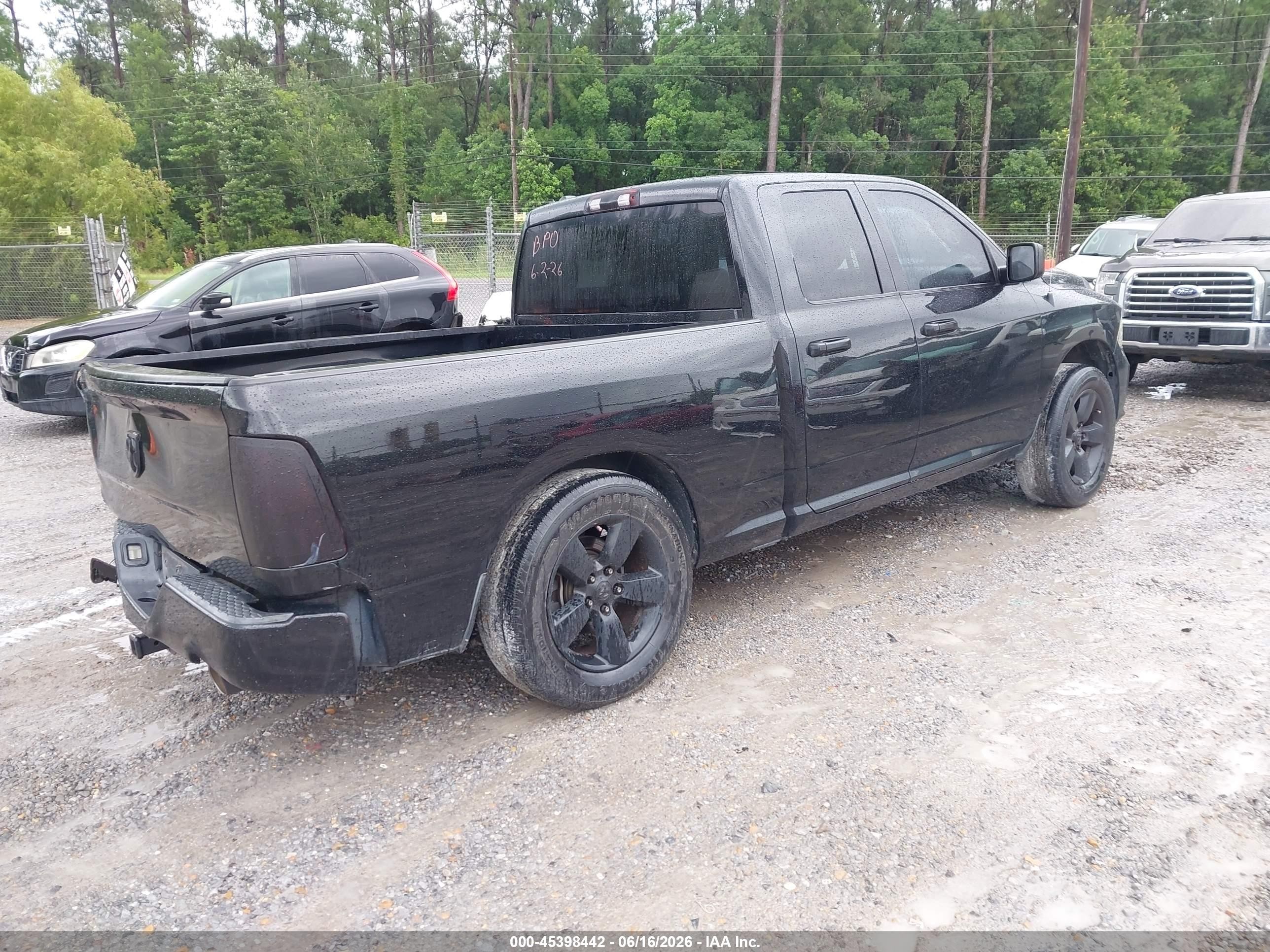 2015 Ram 1500 Express Black vin: 1C6RR6FT5FS517686