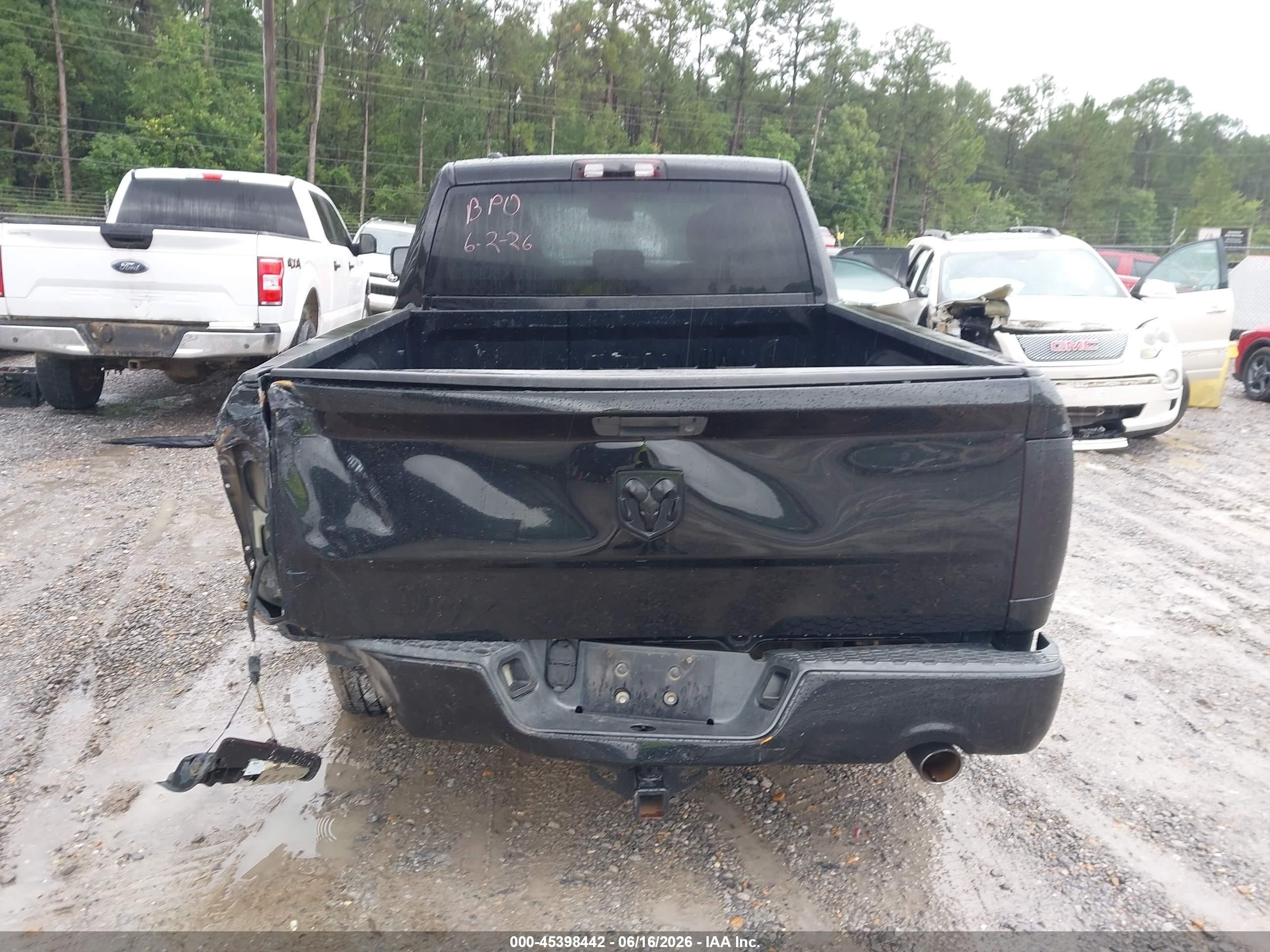 2015 Ram 1500 Express Black vin: 1C6RR6FT5FS517686