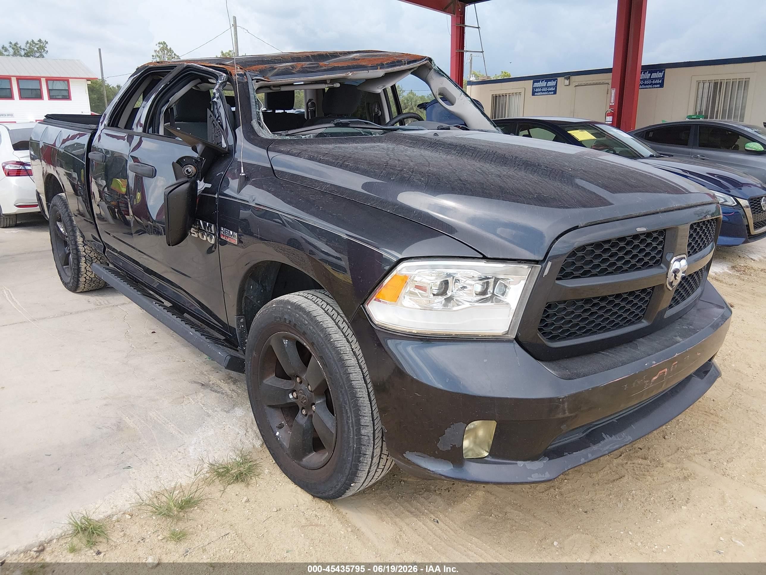 2015 Ram 1500 Express Black vin: 1C6RR6FT5FS536254