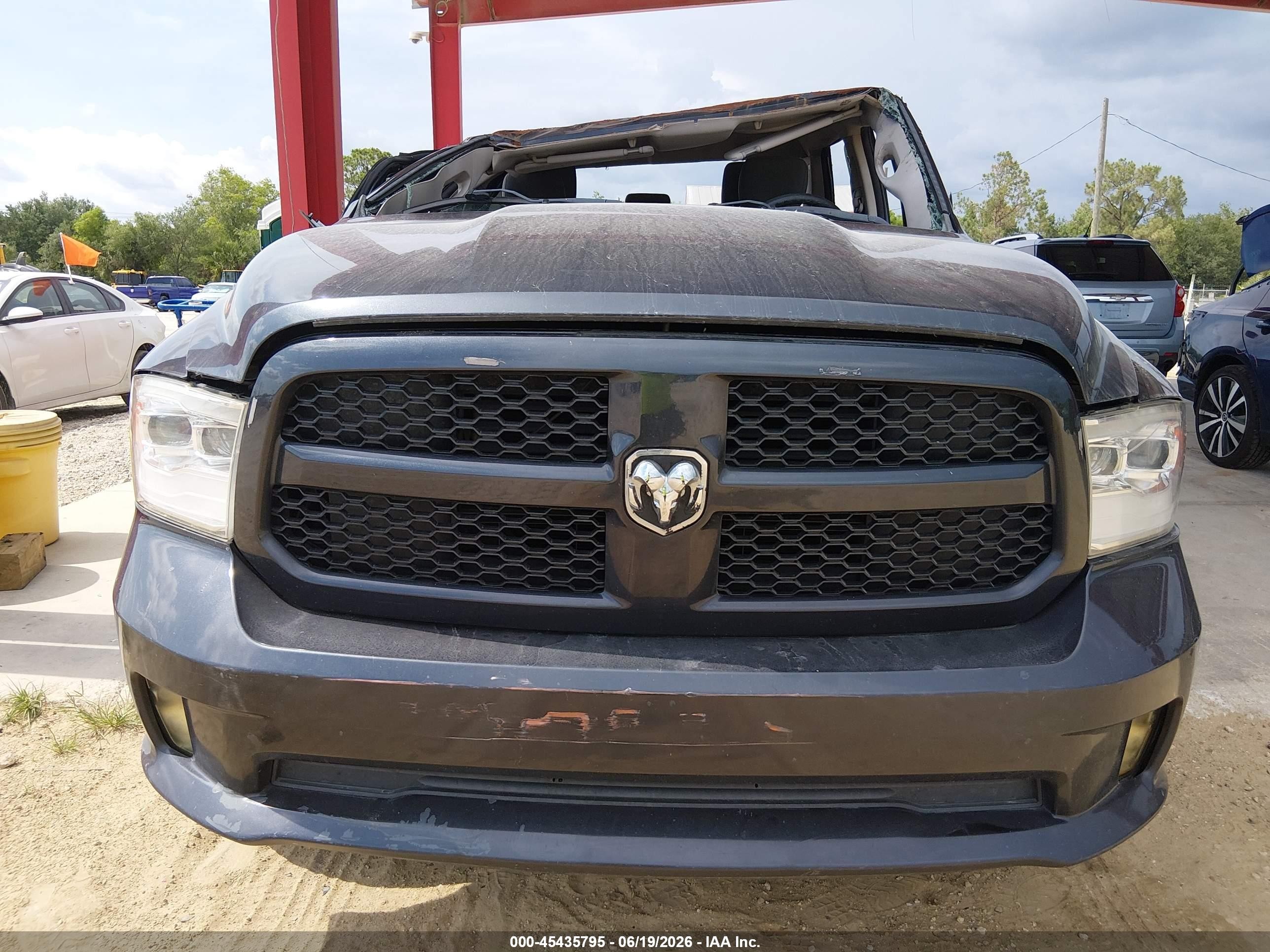 2015 Ram 1500 Express Black vin: 1C6RR6FT5FS536254