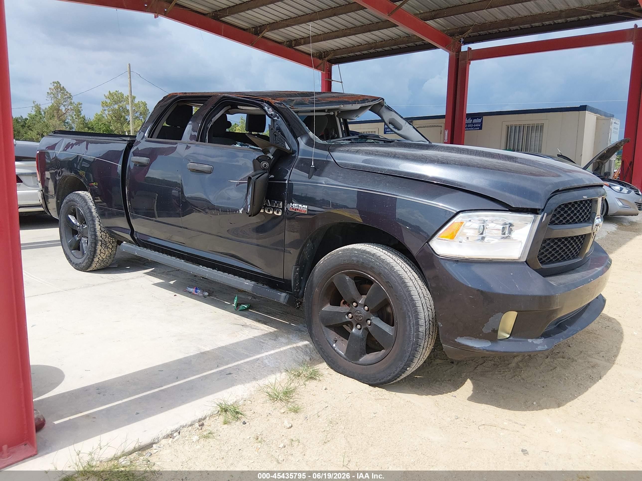 2015 Ram 1500 Express Black vin: 1C6RR6FT5FS536254
