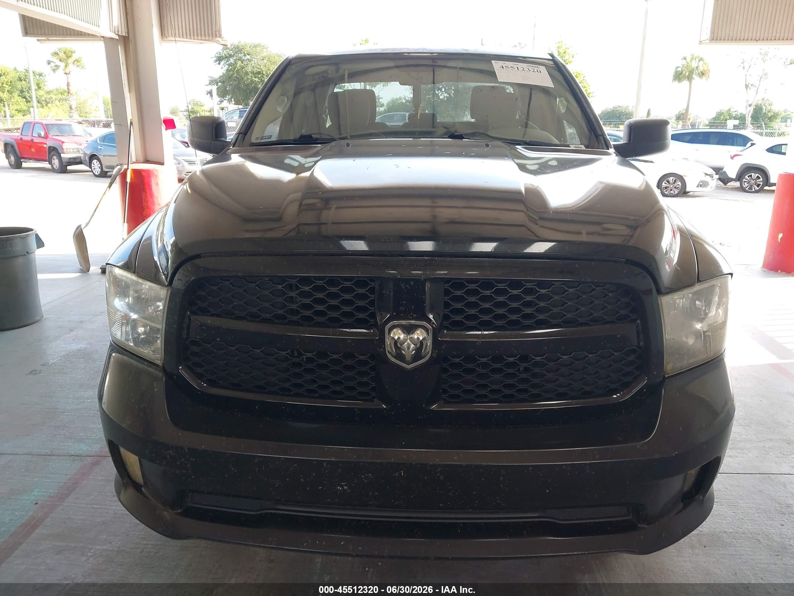 2013 Ram 1500 Express Black vin: 1C6RR6FT6DS594886