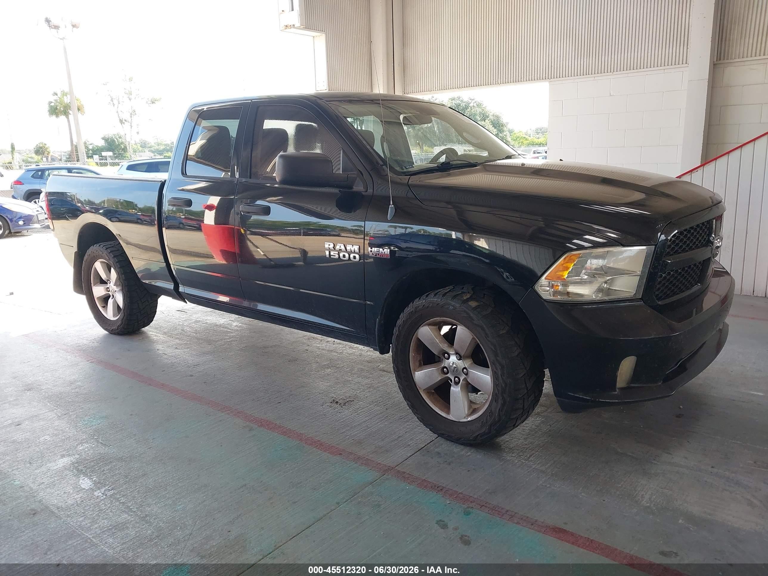 2013 Ram 1500 Express Black vin: 1C6RR6FT6DS594886