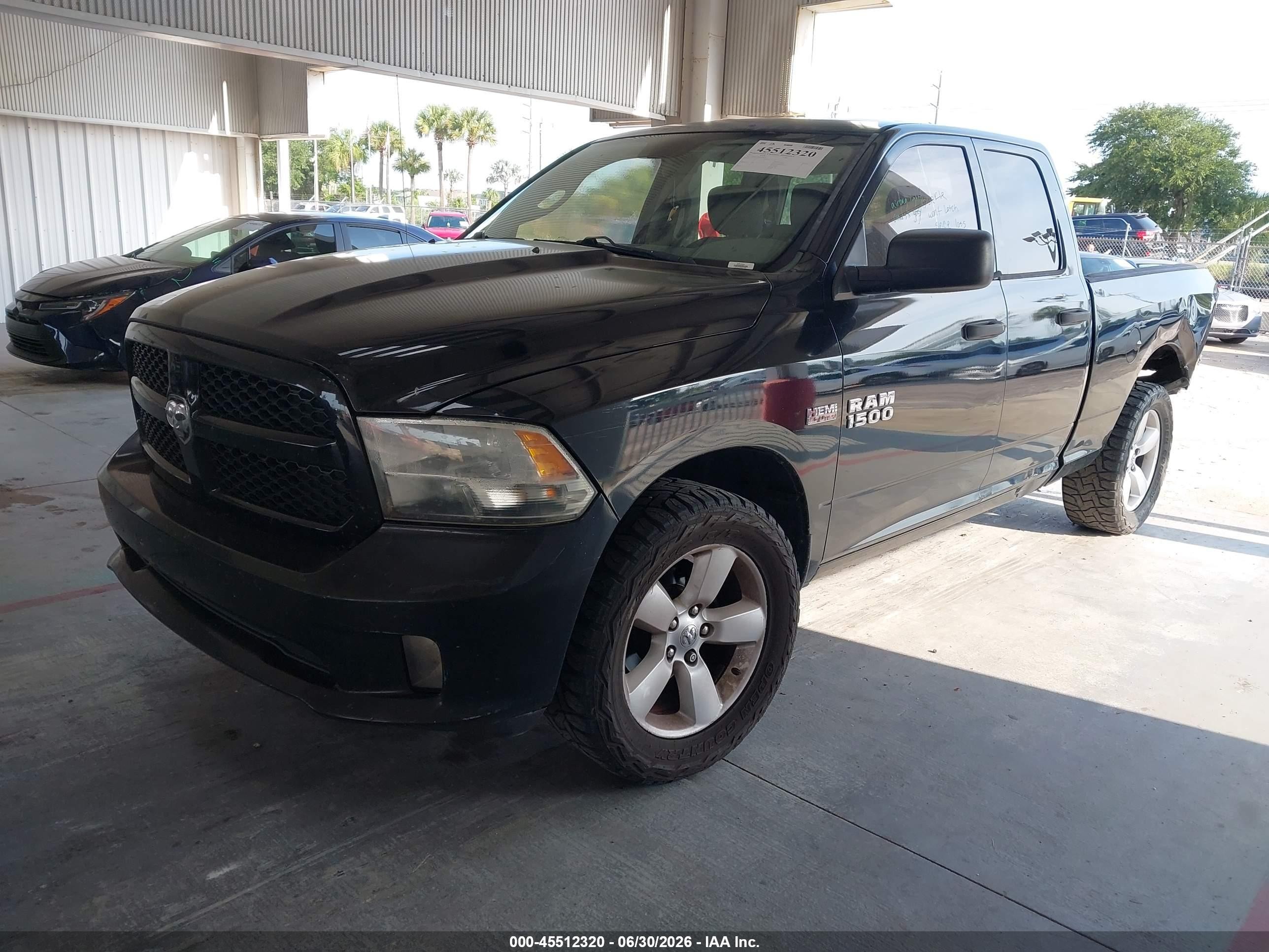 2013 Ram 1500 Express Black vin: 1C6RR6FT6DS594886