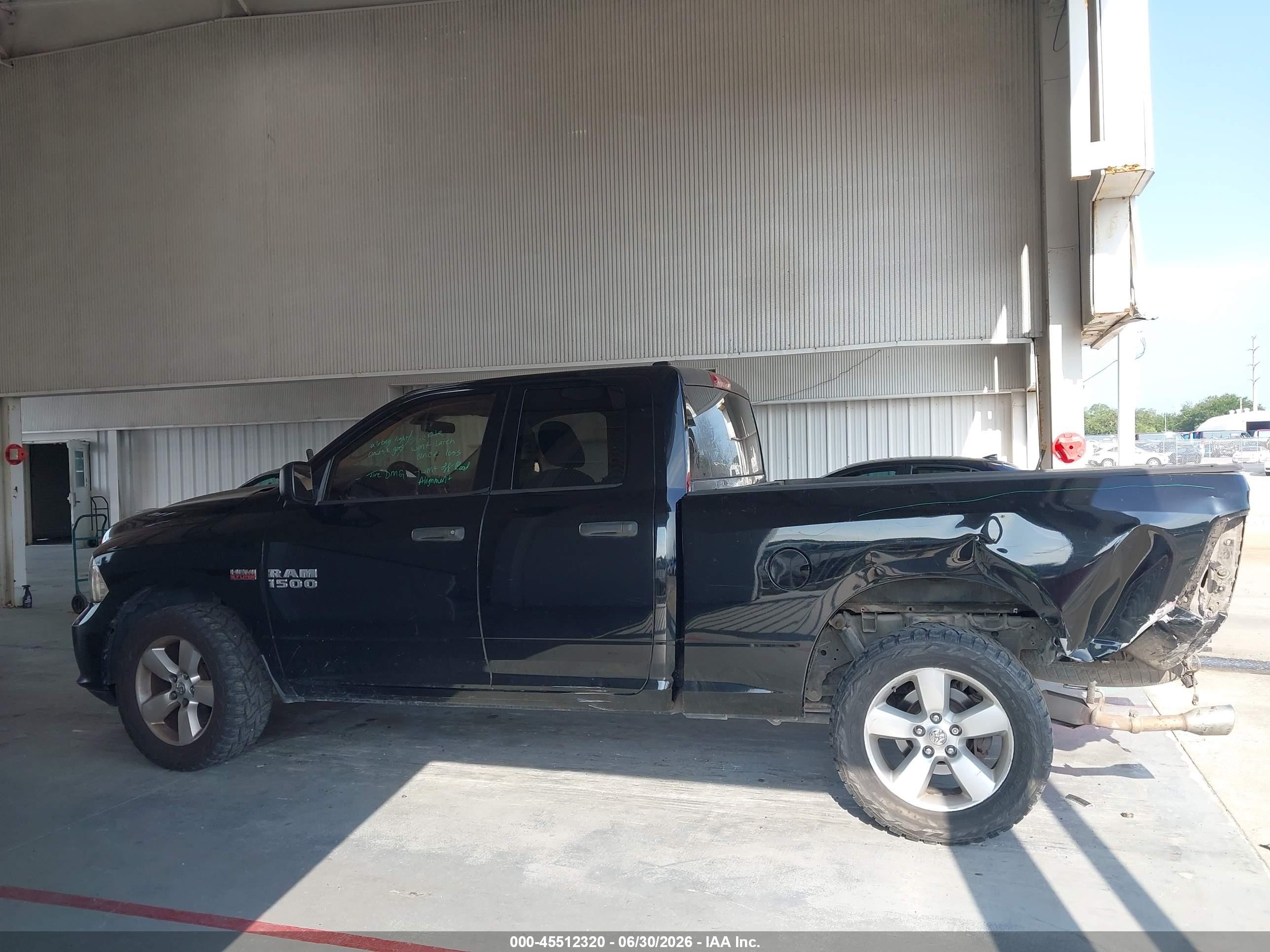 2013 Ram 1500 Express Black vin: 1C6RR6FT6DS594886