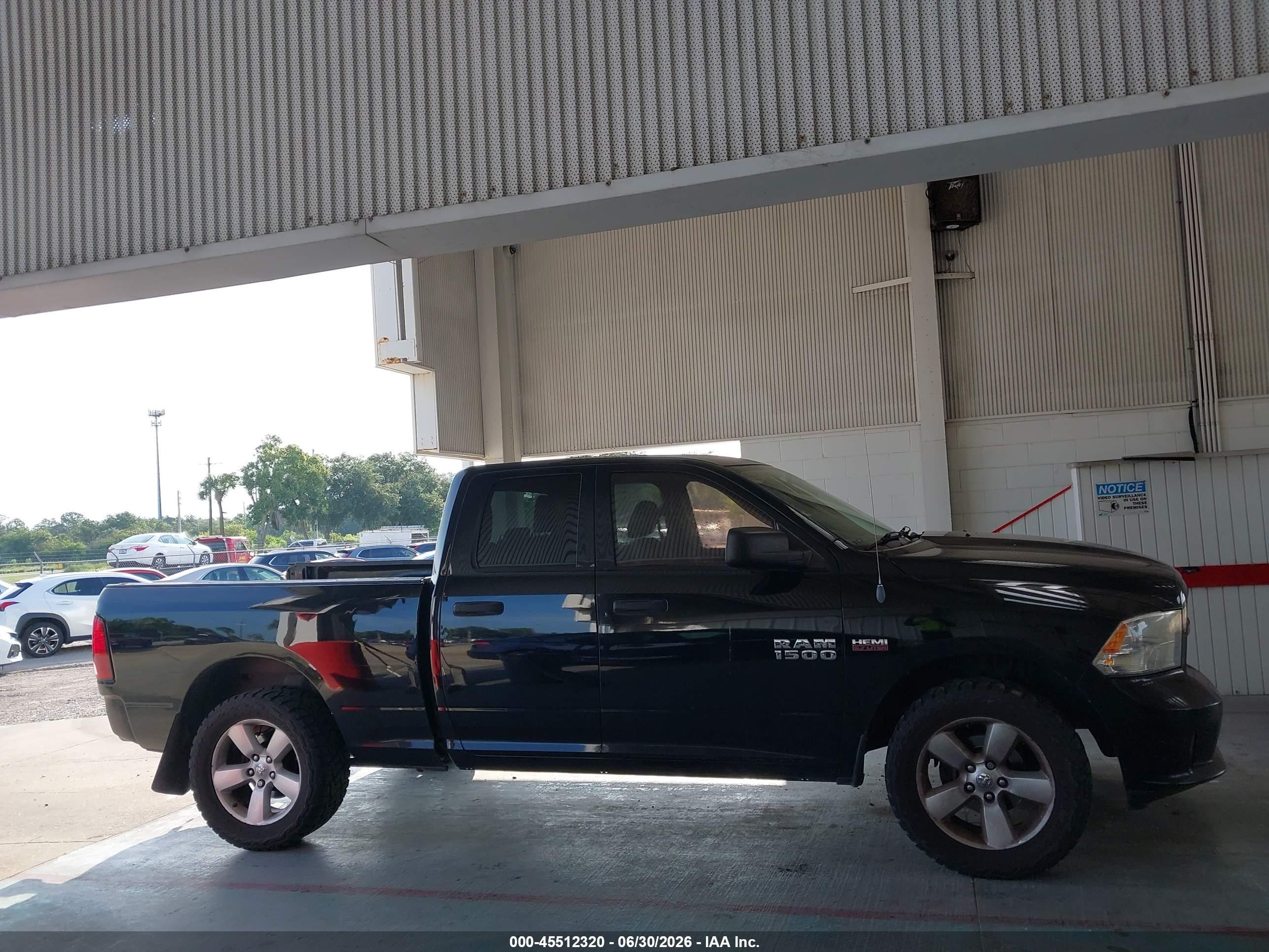 2013 Ram 1500 Express Black vin: 1C6RR6FT6DS594886