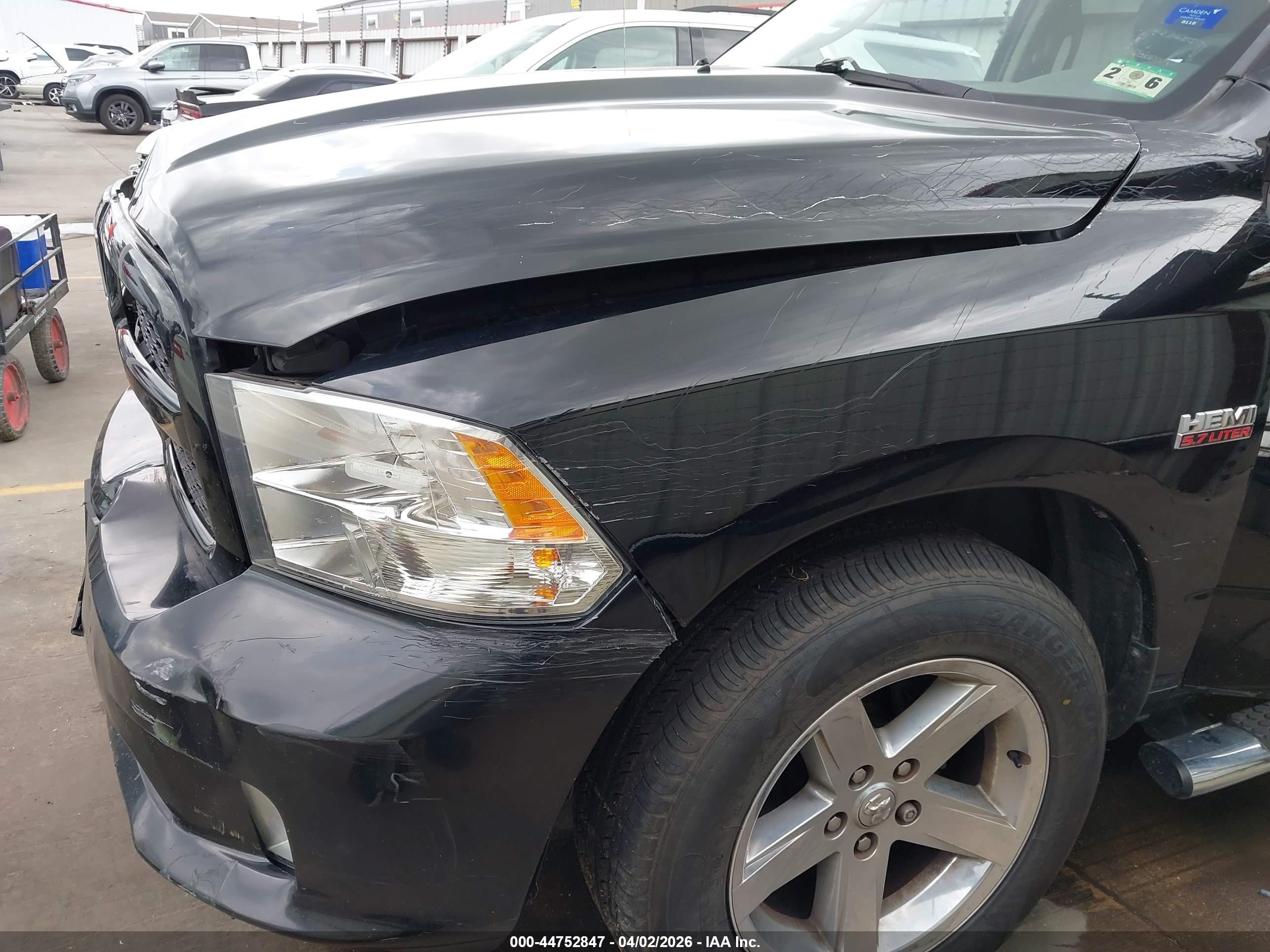 2013 Ram 1500 Express Black vin: 1C6RR6FT6DS606874
