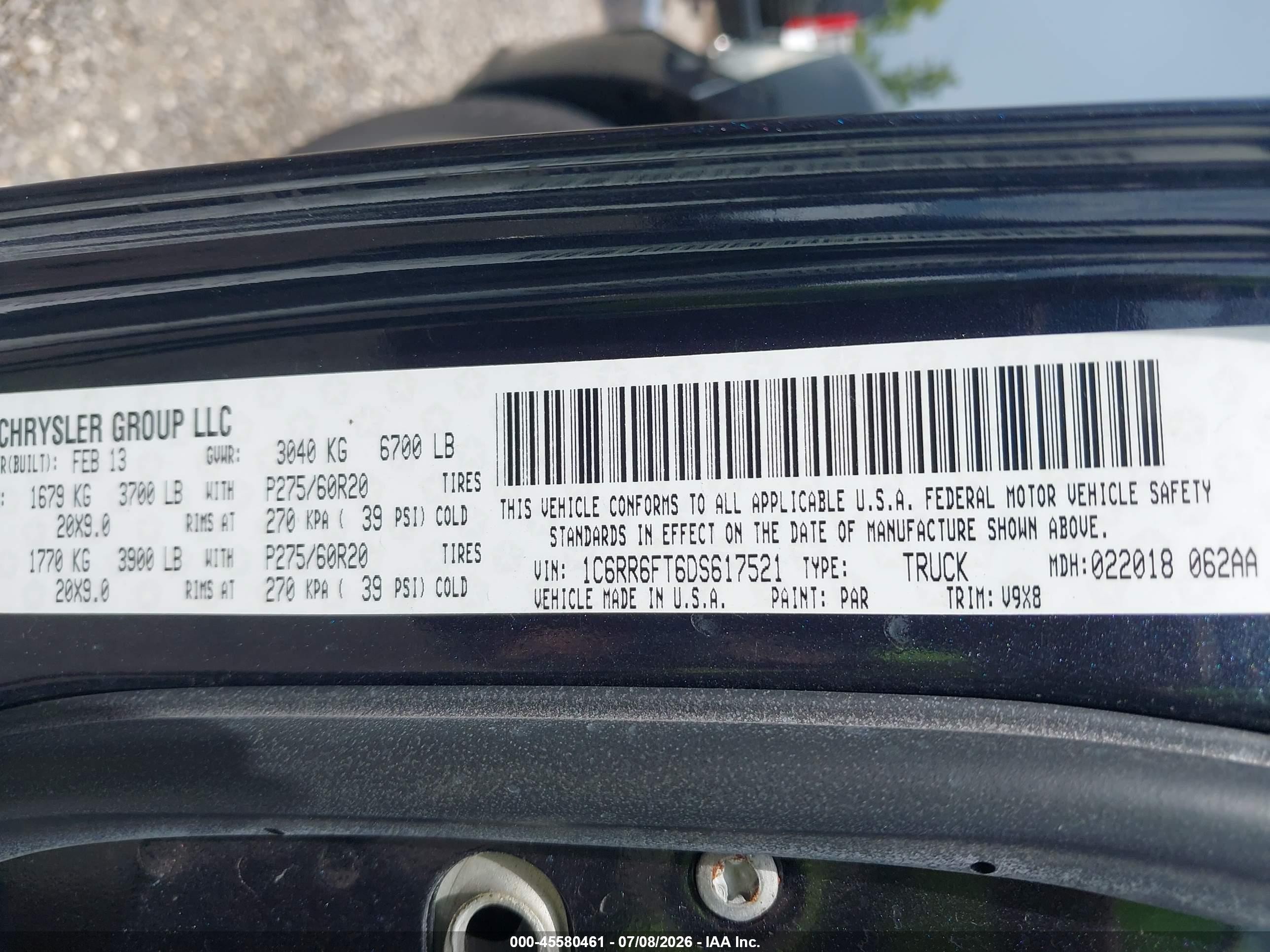 2013 Ram 1500 Express Blue vin: 1C6RR6FT6DS617521