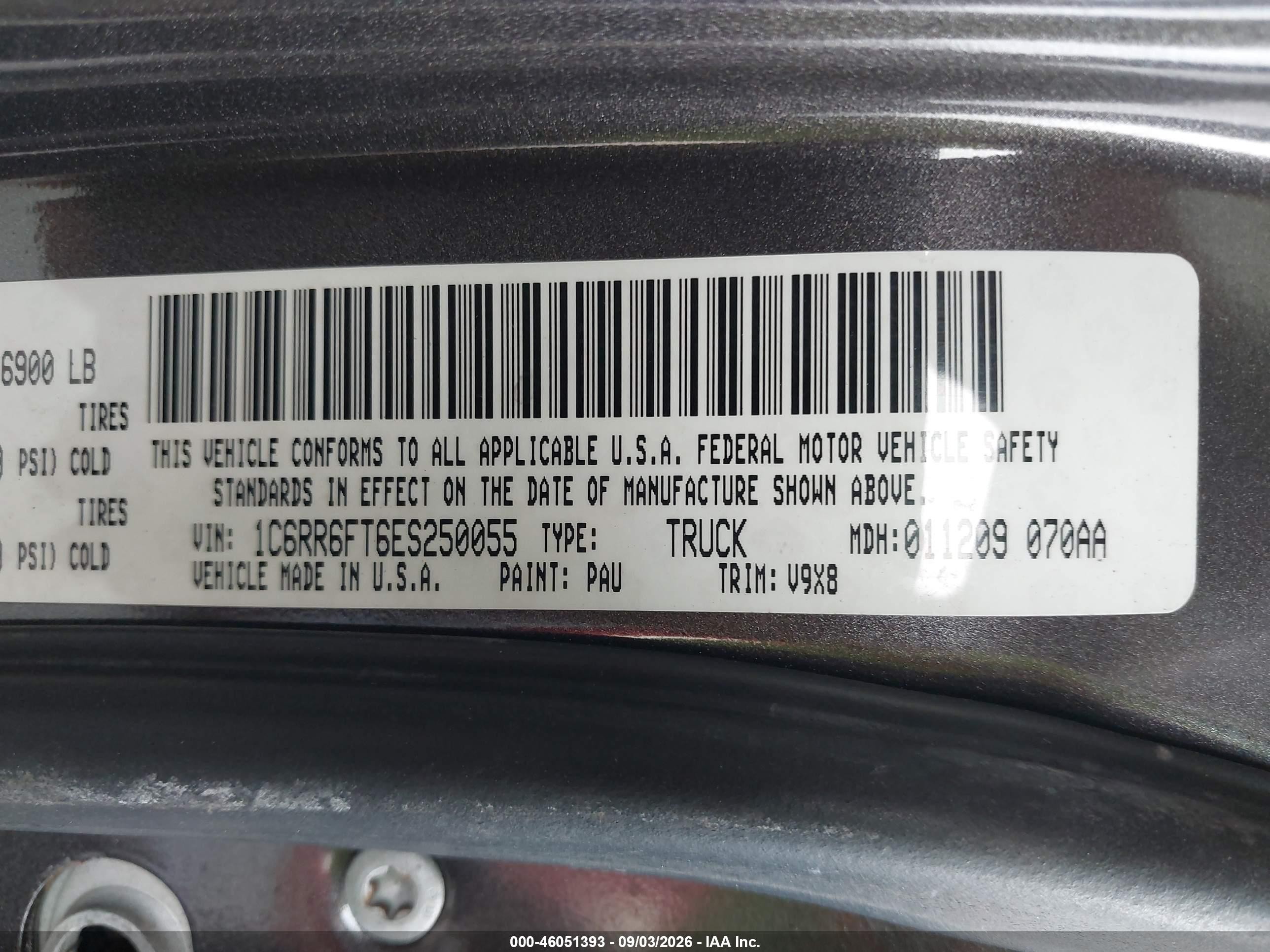 2014 Ram 1500 Express Серый vin: 1C6RR6FT6ES250055