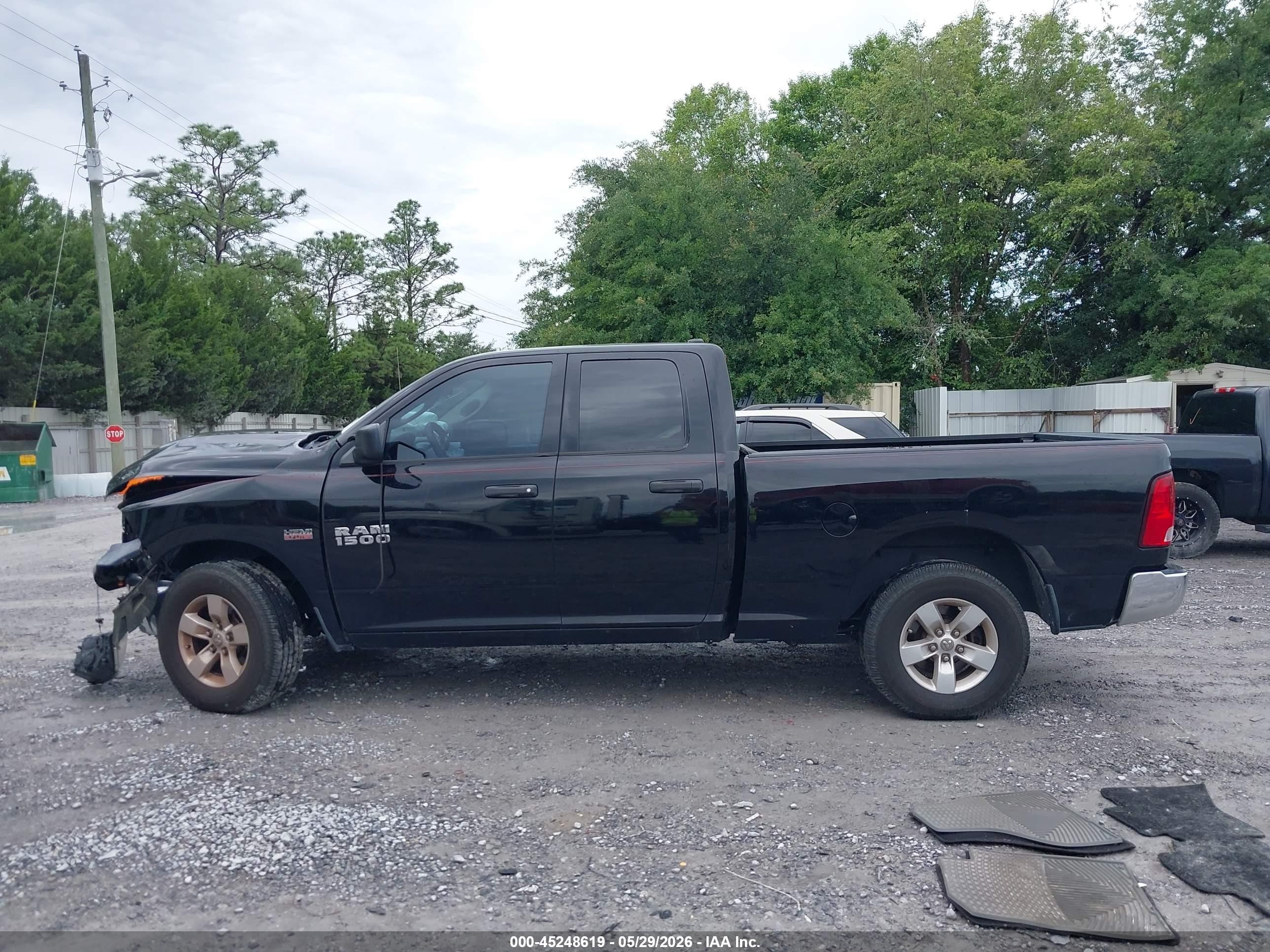 2014 Ram 1500 Tradesman Black vin: 1C6RR6FT6ES272105