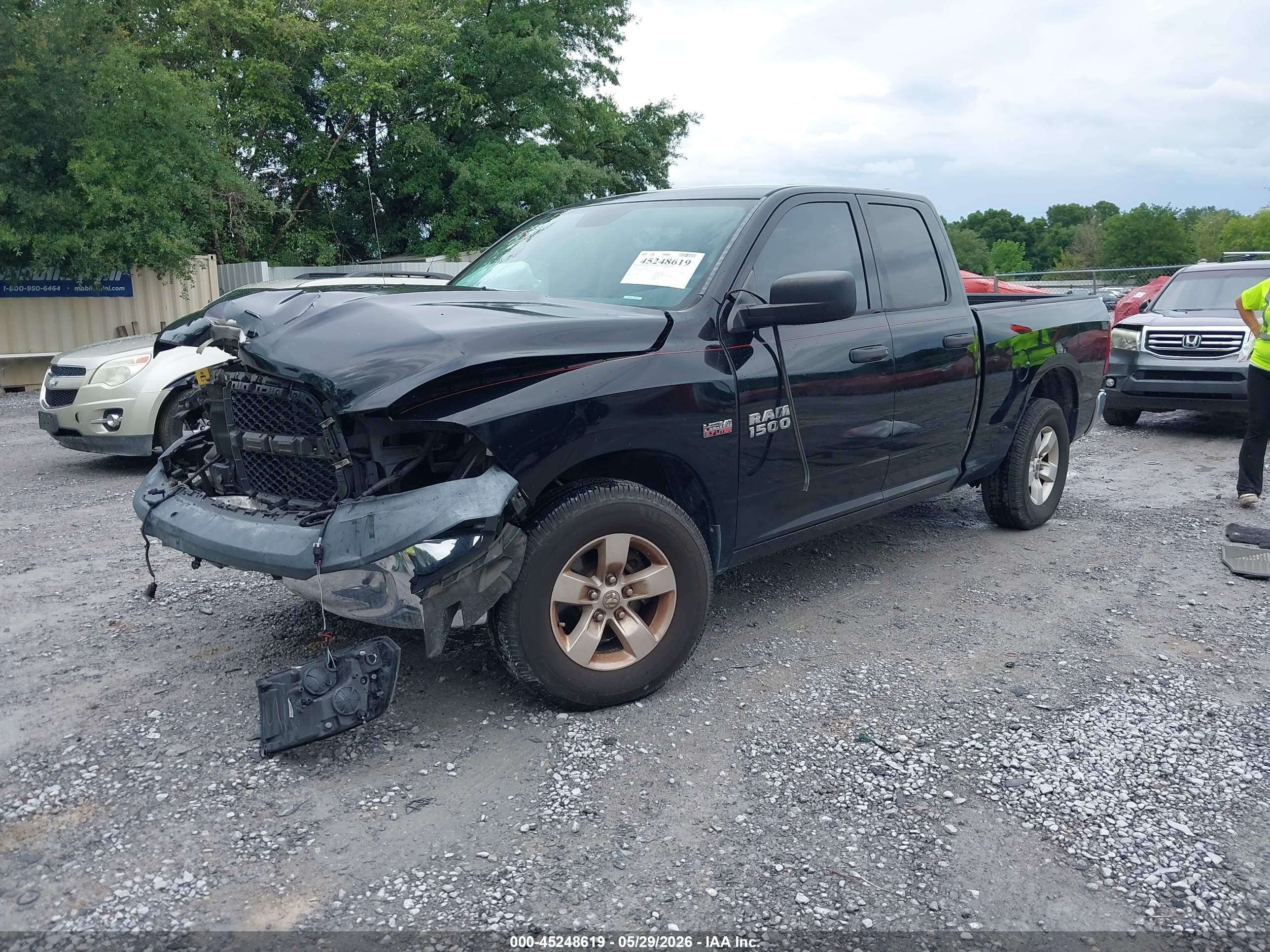 2014 Ram 1500 Tradesman Black vin: 1C6RR6FT6ES272105